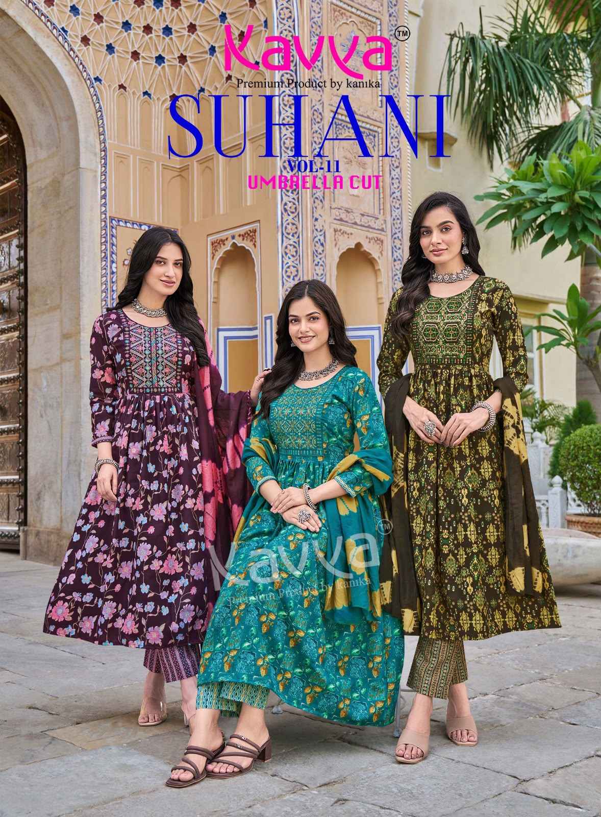 Kavya Suhani Vol 11 Viscose Kurti Combo 10 pcs Catalogue