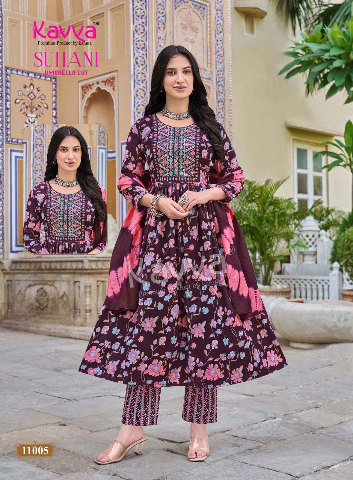 Kavya Suhani Vol 11 Viscose Kurti Combo 10 pcs Catalogue