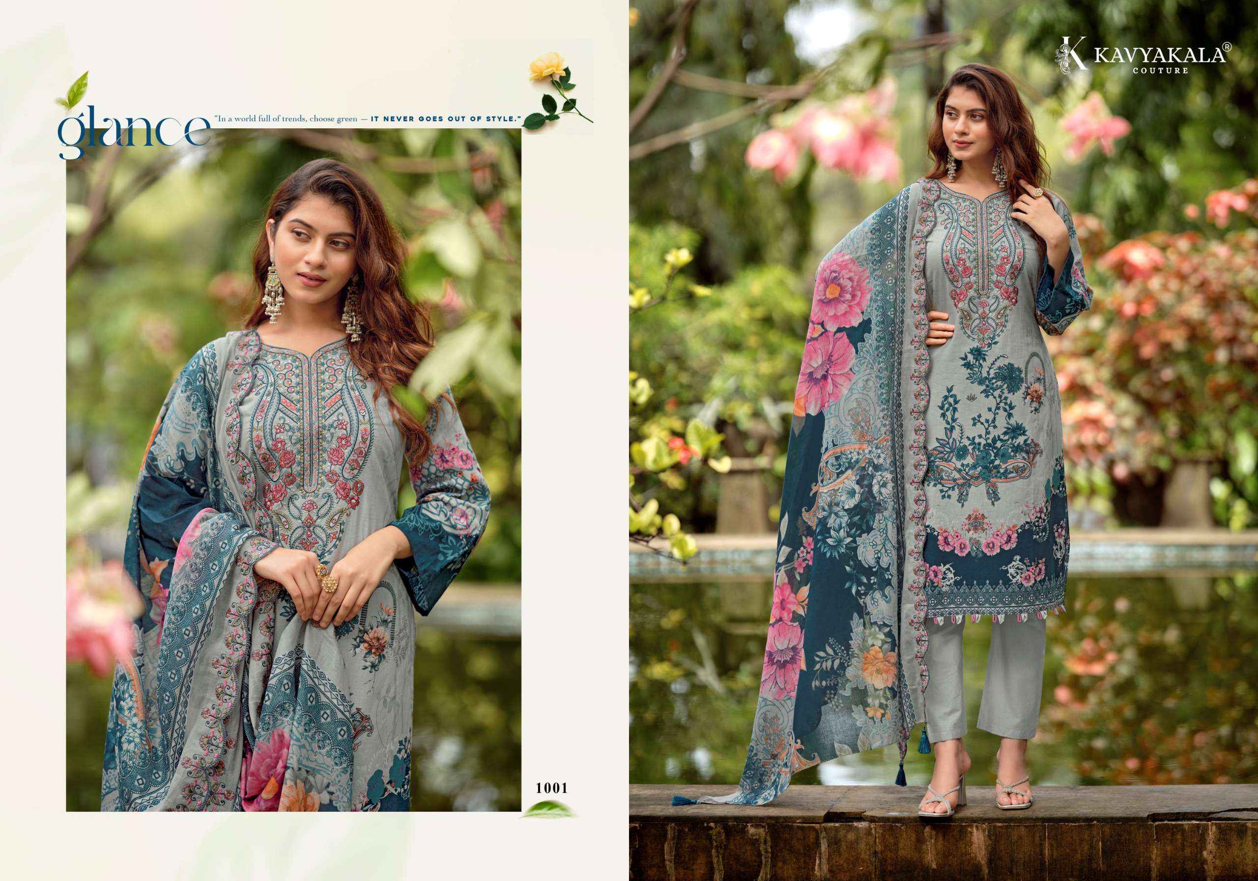 Kavyakala Anarkali Vol 26 Lawn Cotton Dress Material 8 pcs Catalogue