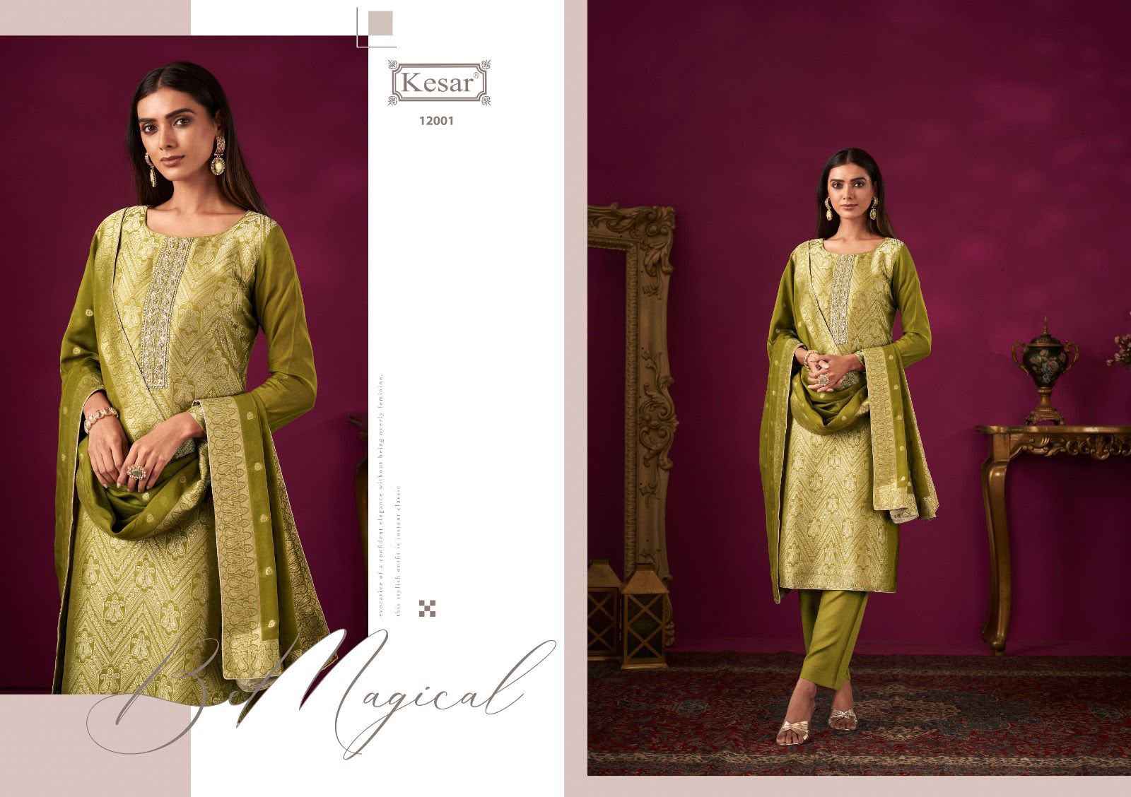 Kesar Karachi Prints Freya Banglory Silk Dress Material 4 pcs Catalogue