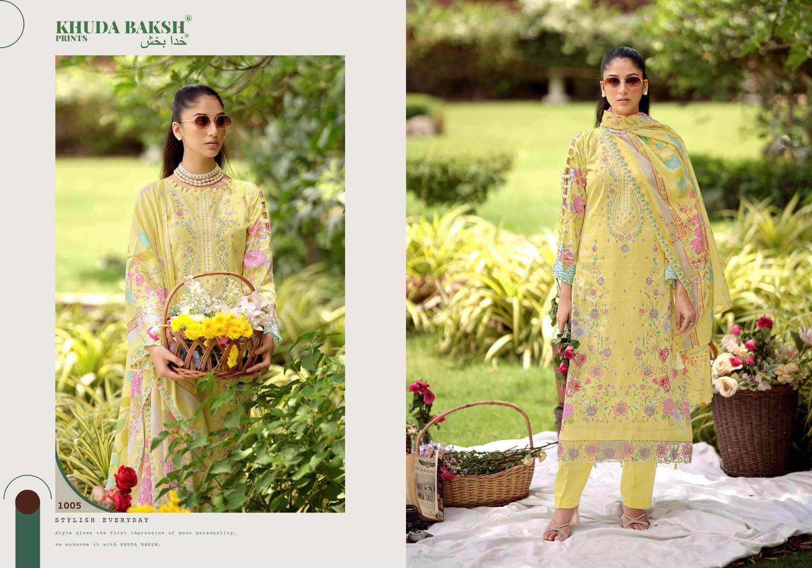 Khuda Baksh Prints Farah Vol 2 Lawn Dress Material 10 pcs Cataloge