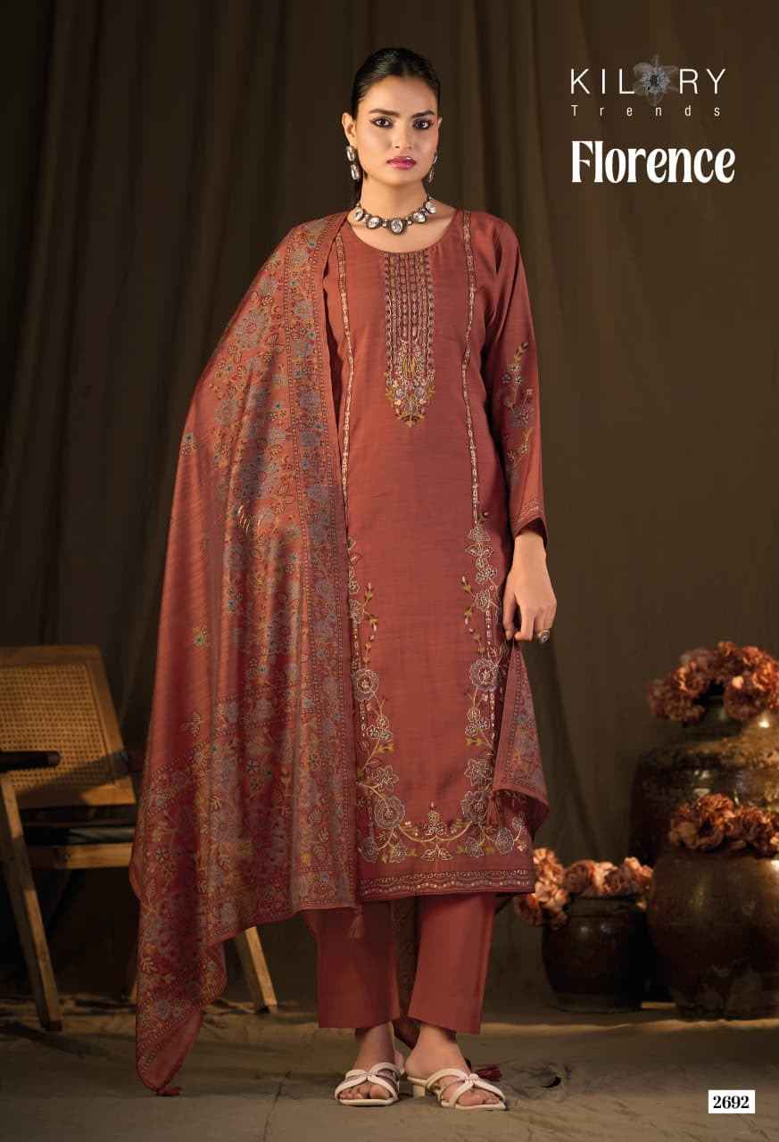 Kilory Trends Florence Muslin Dress Material 6 pcs Catalogue