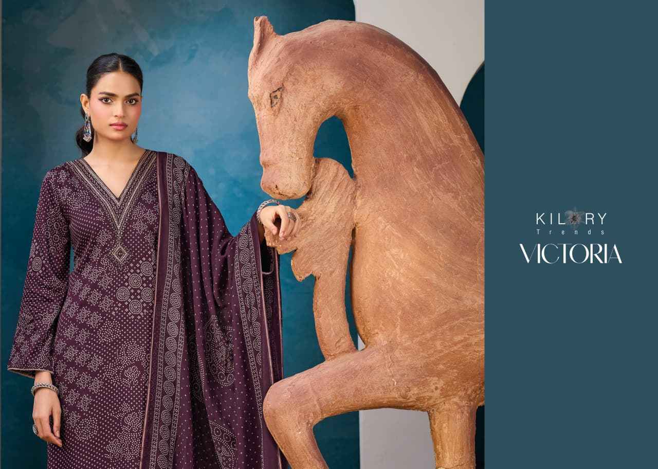 Kilory Trends Victoria Gajji Silk Dress Material 6 pcs Catalogue