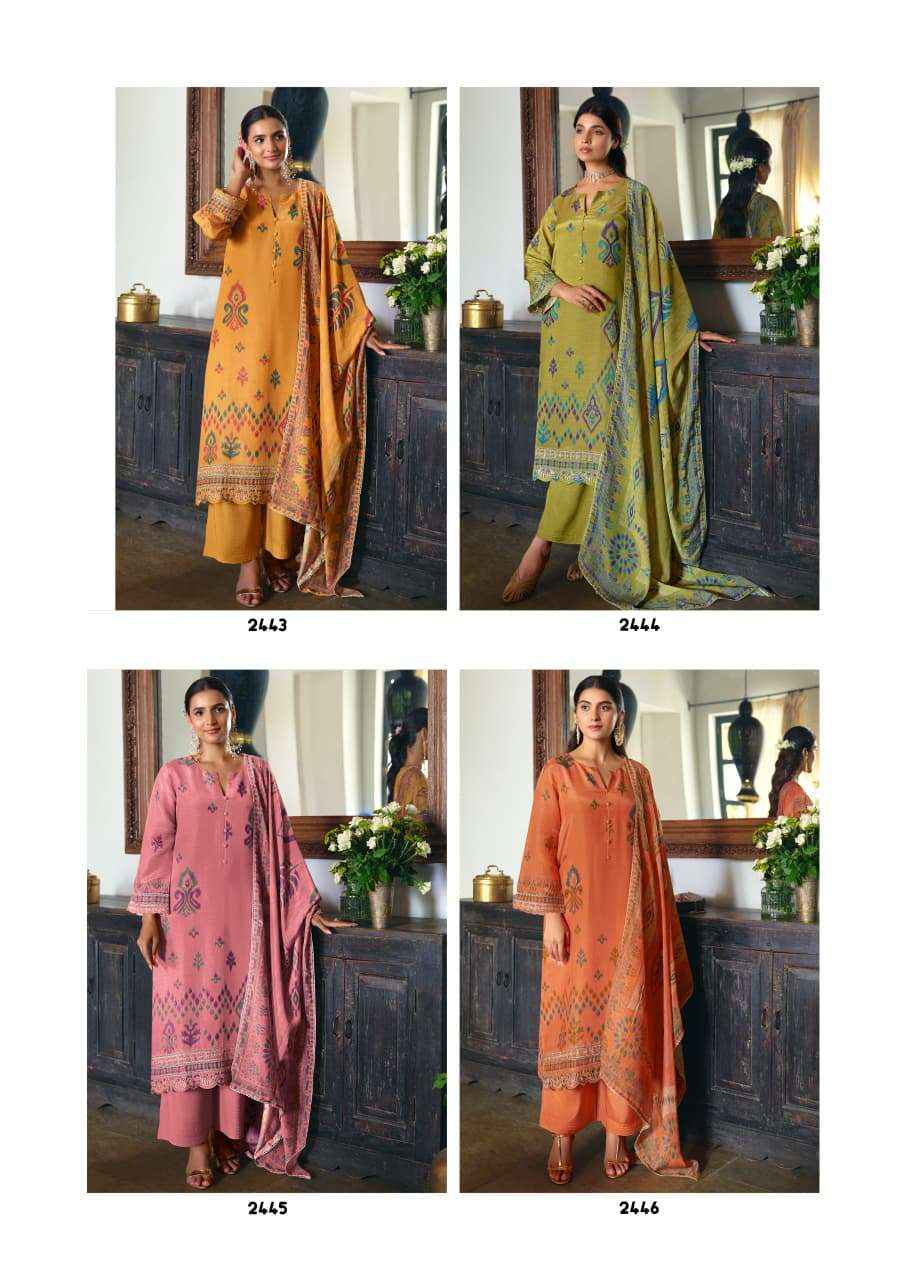 Kimora Khushiyan Muslin Dress Material 4 pcs Catalogue