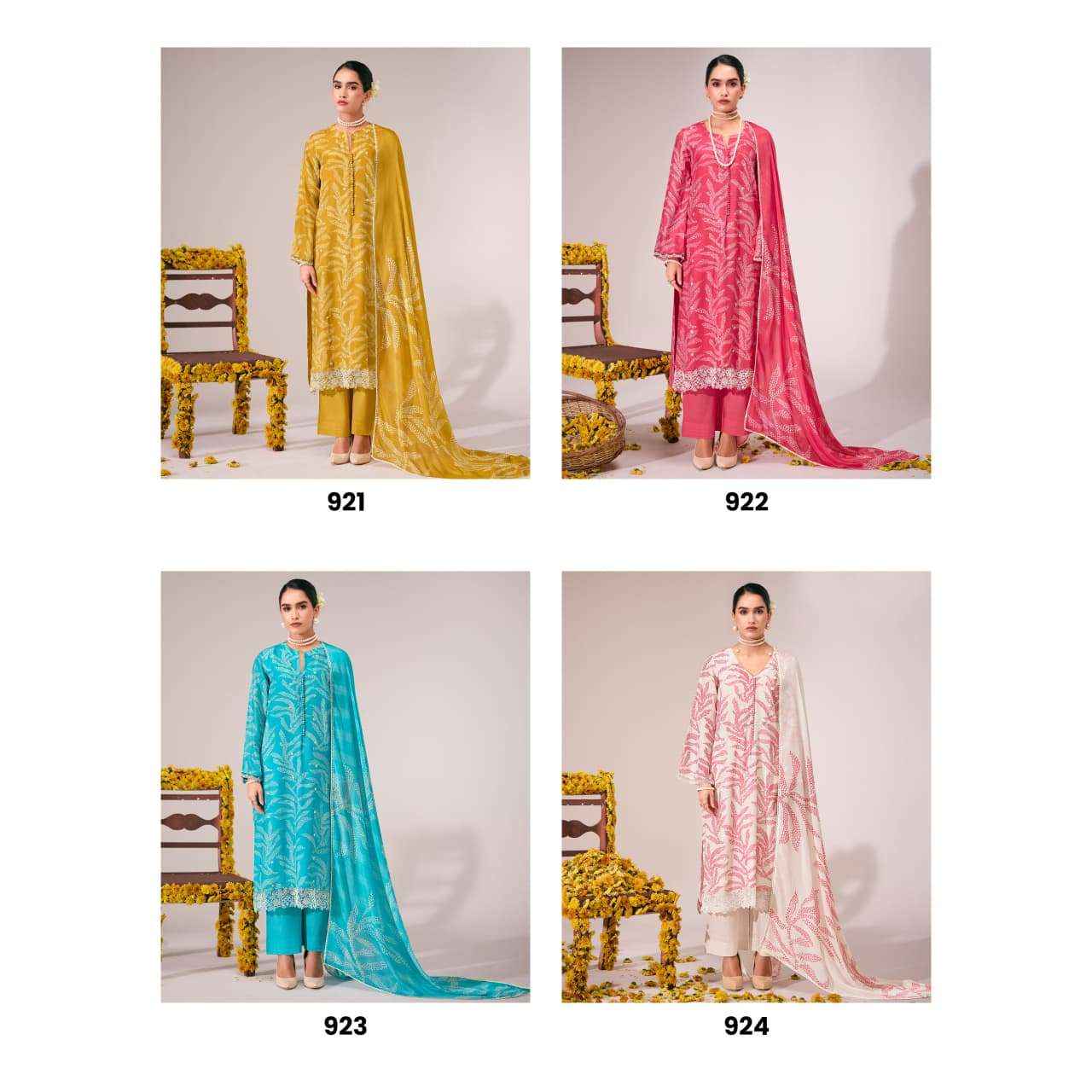Kimora Sohani Pearl Vol 85 Muslin Dress Material 4 pcs Catalogue