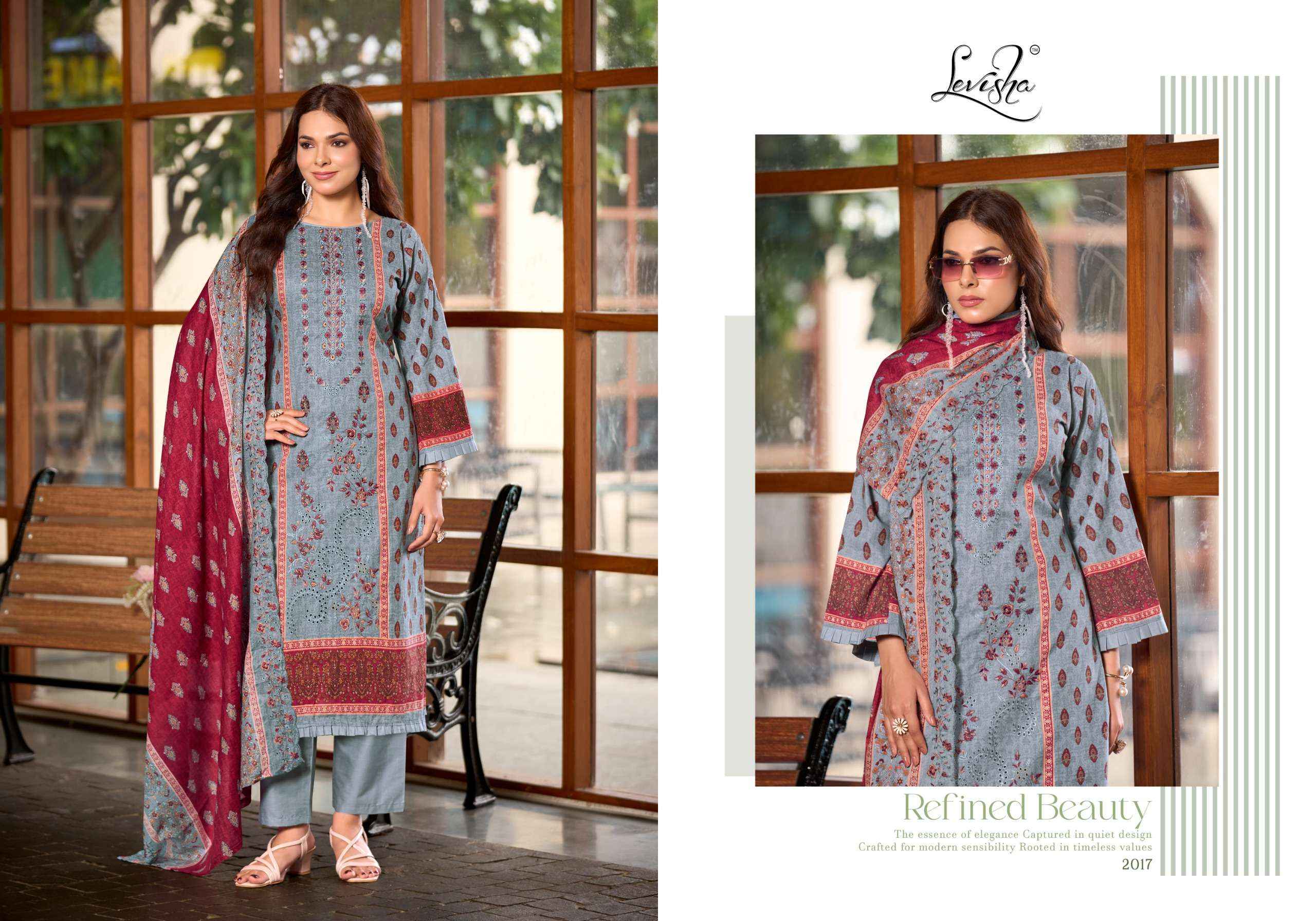 Levisha Madhubala Vol 20 Lawn Cotton Dress Material 8 pcs Catalogue