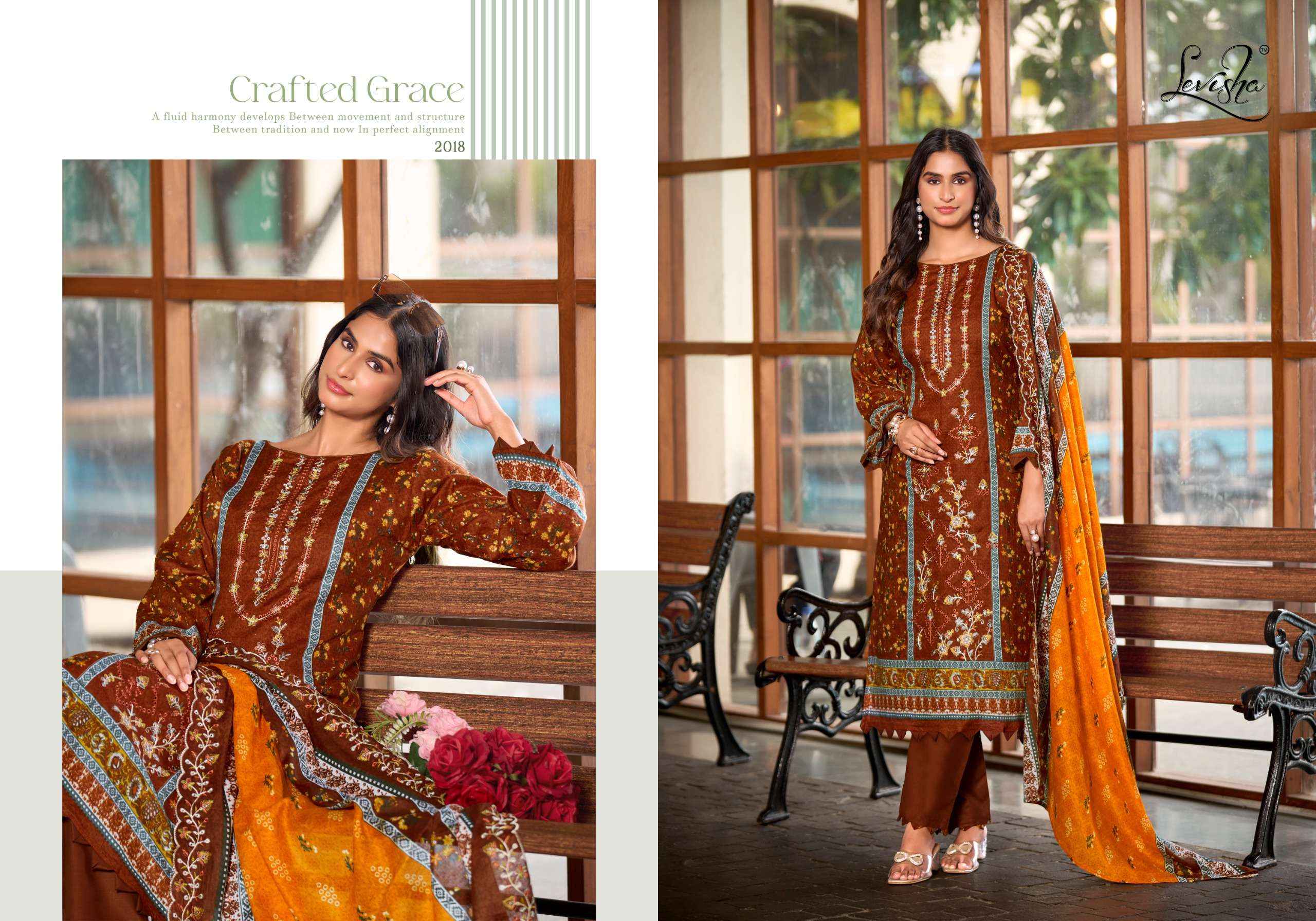 Levisha Madhubala Vol 20 Lawn Cotton Dress Material 8 pcs Catalogue