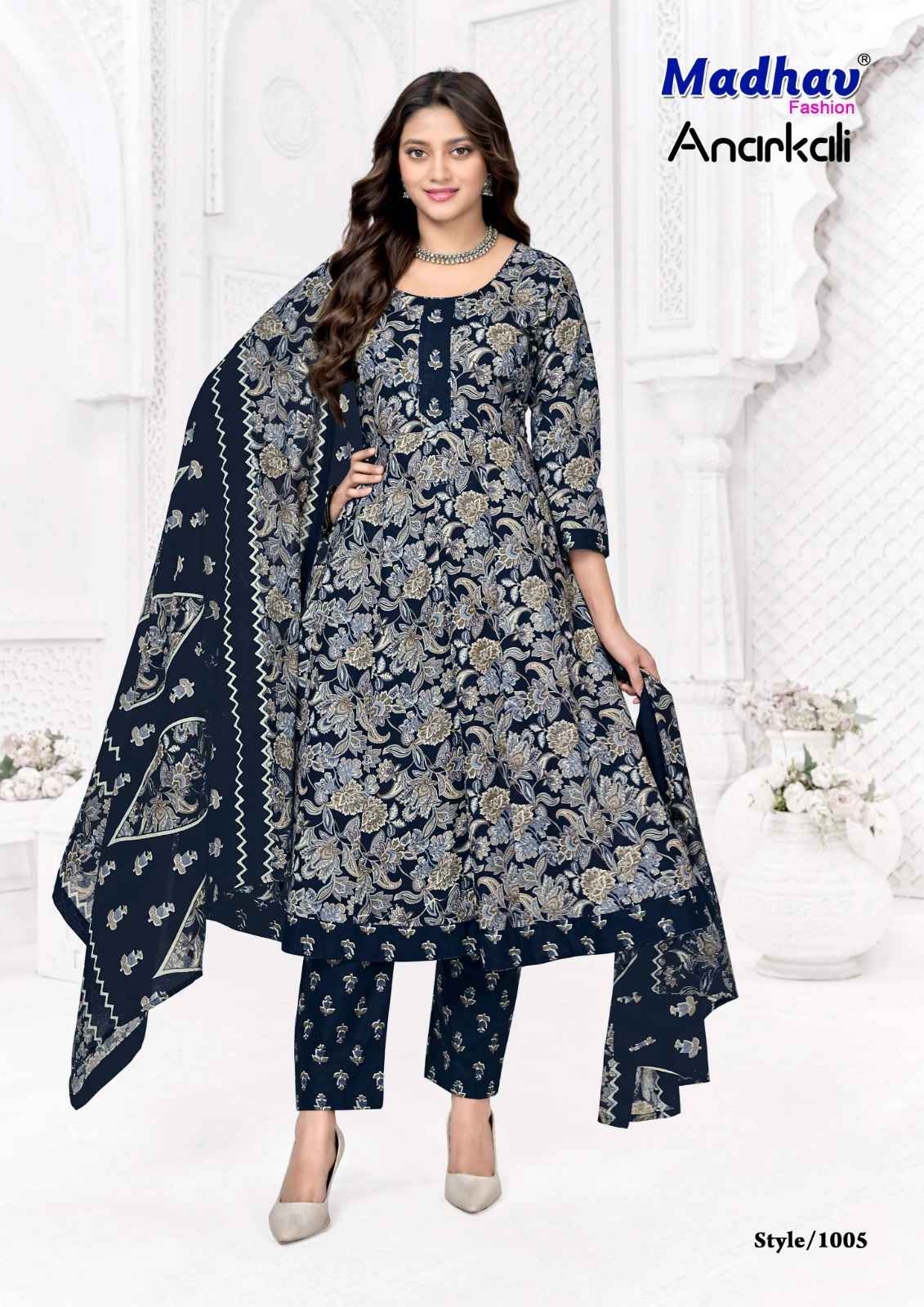 Madhav Fashion Anarkali Vol 1 Readymade Cotton Dress 8 pcs Catalogue