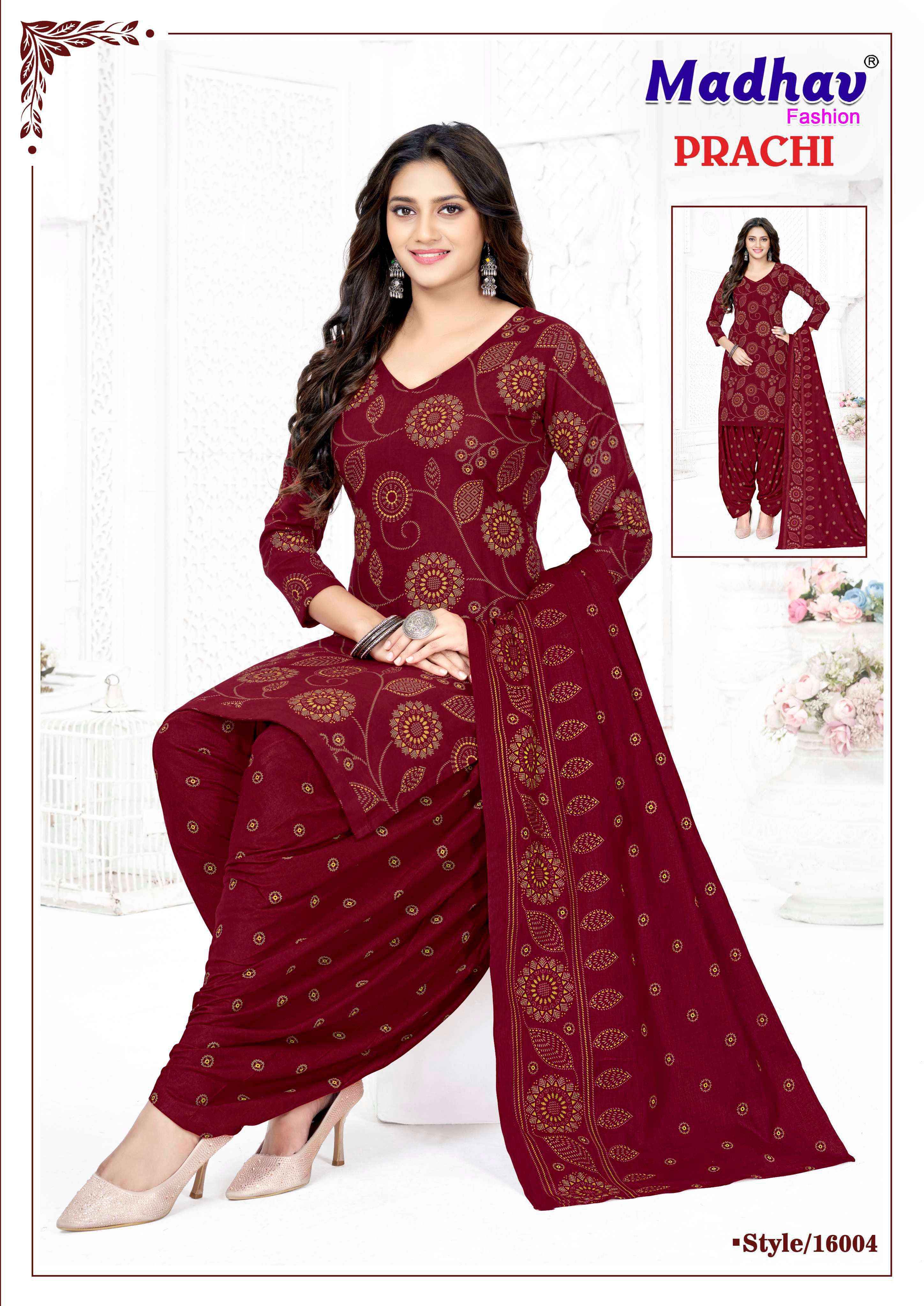 Madhav Fashion Prachi Vol 16 Cotton Dress Material 10 pcs Catalogue