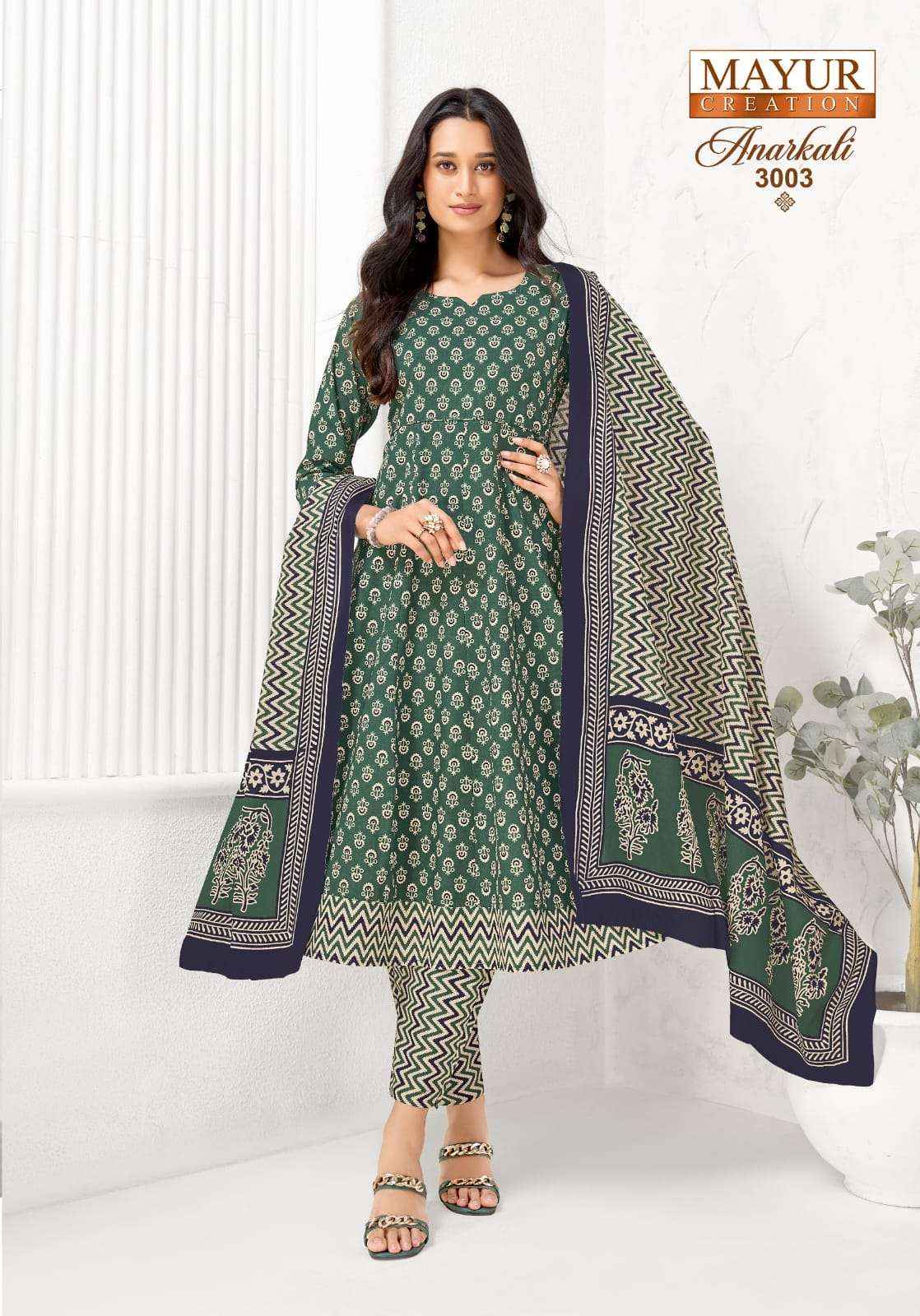 Mayur Creation Anarkali Vol 3 Readymade Cotton Dress 8 pcs Catalogue