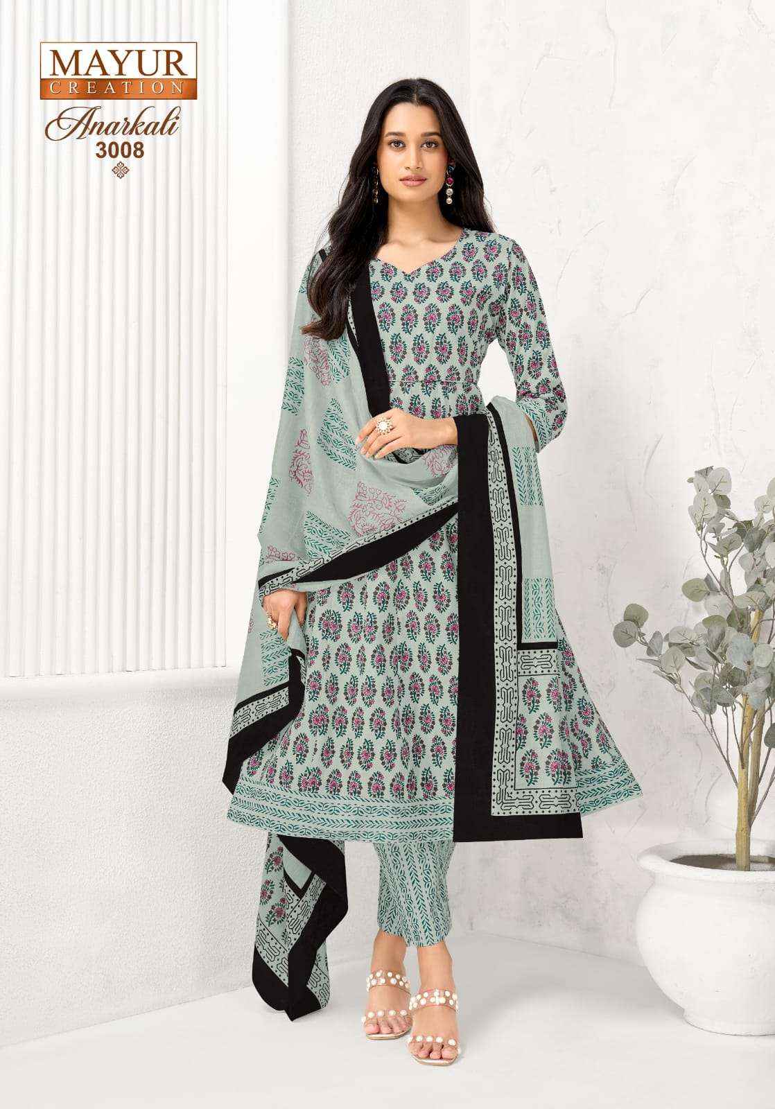 Mayur Creation Anarkali Vol 3 Readymade Cotton Dress 8 pcs Catalogue