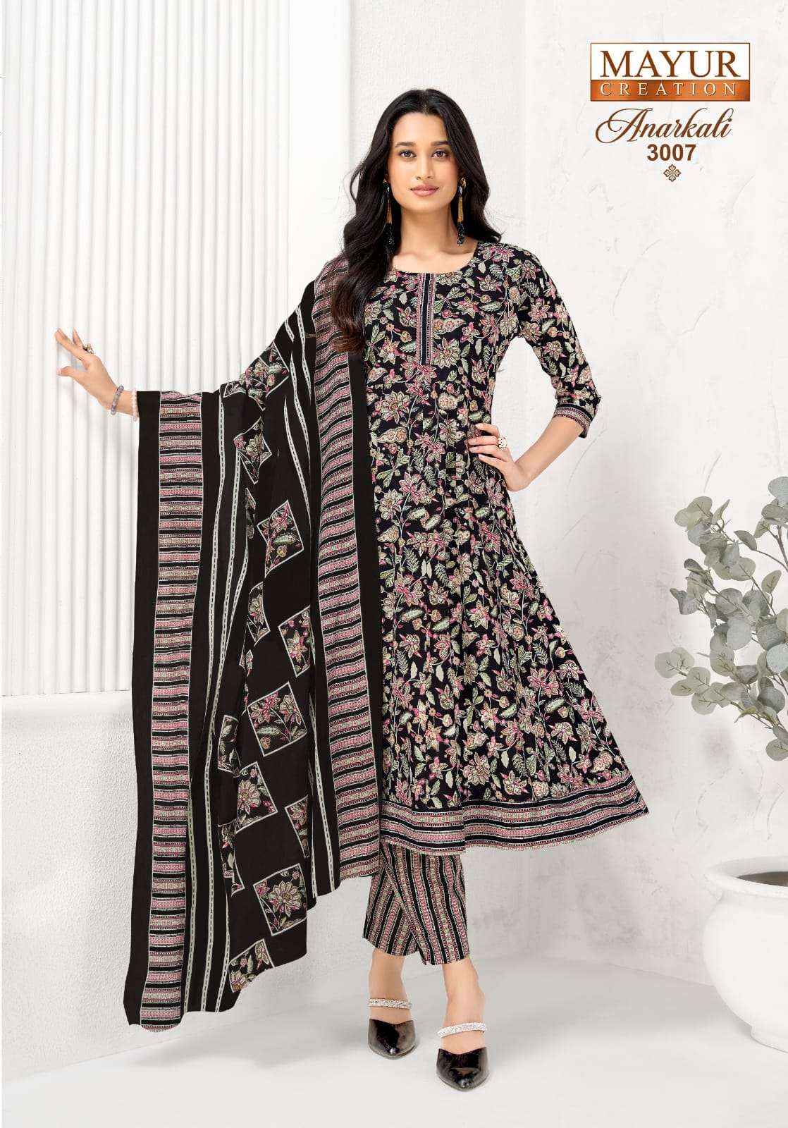 Mayur Creation Anarkali Vol 3 Readymade Cotton Dress 8 pcs Catalogue