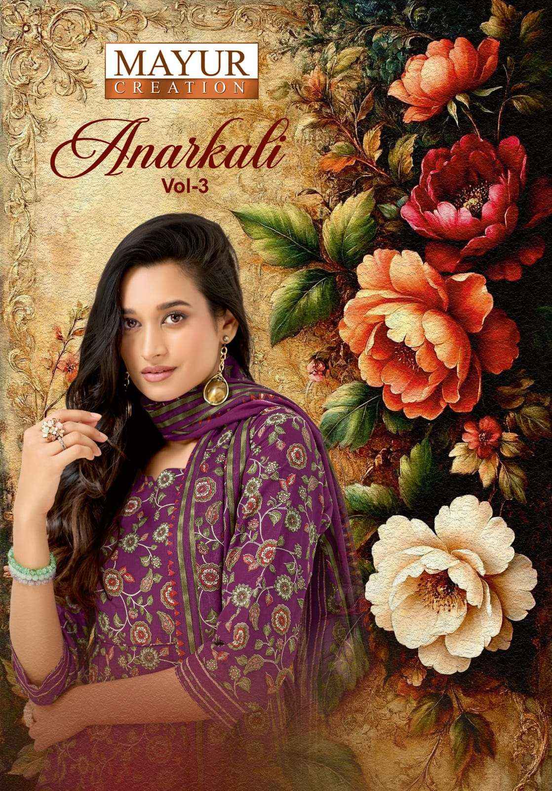 Mayur Creation Anarkali Vol 3 Readymade Cotton Dress 8 pcs Catalogue