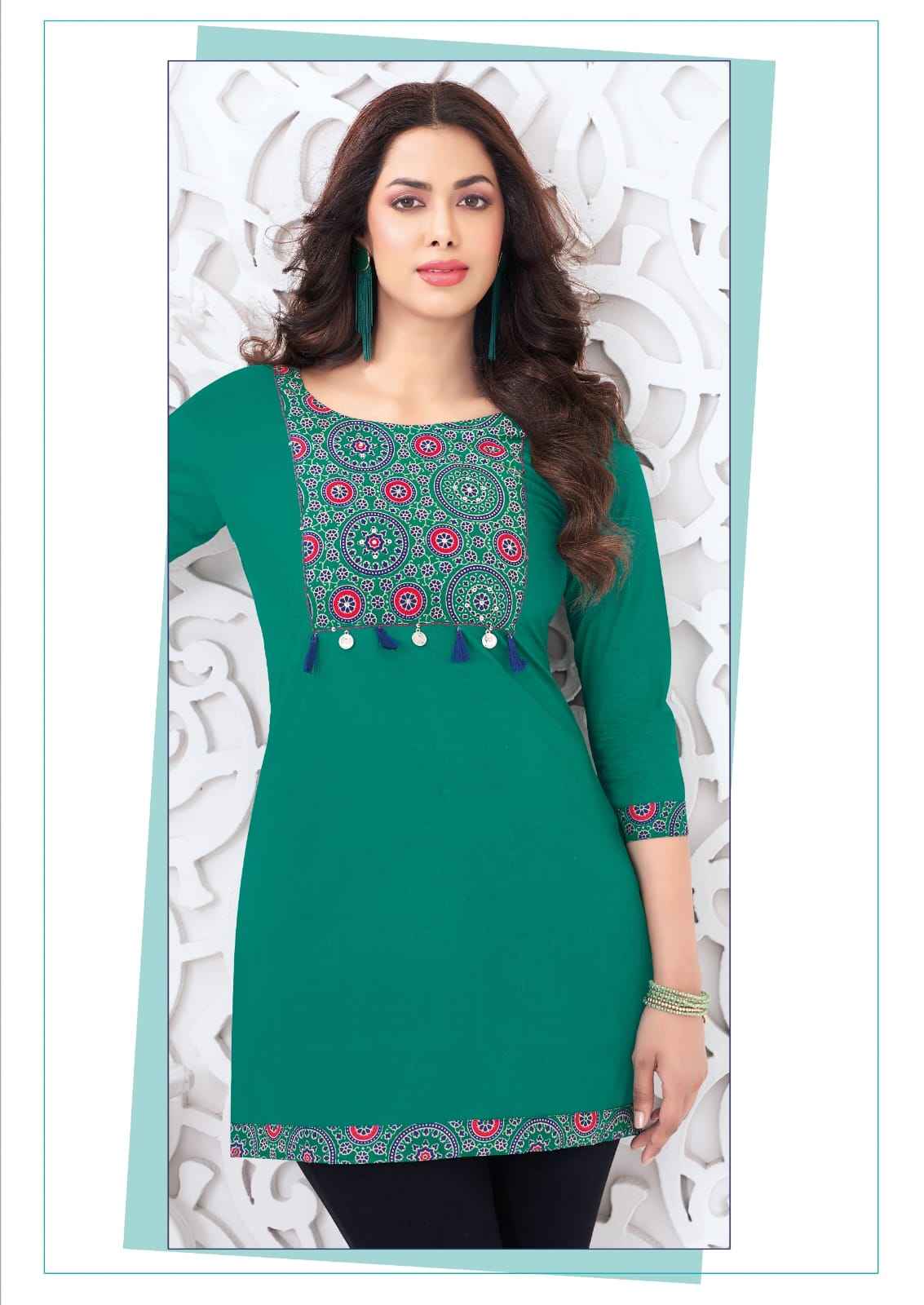 Mayur Creation Vastra Vol 4 Poplin Cotton Tunic Top 10 pcs Catalogue