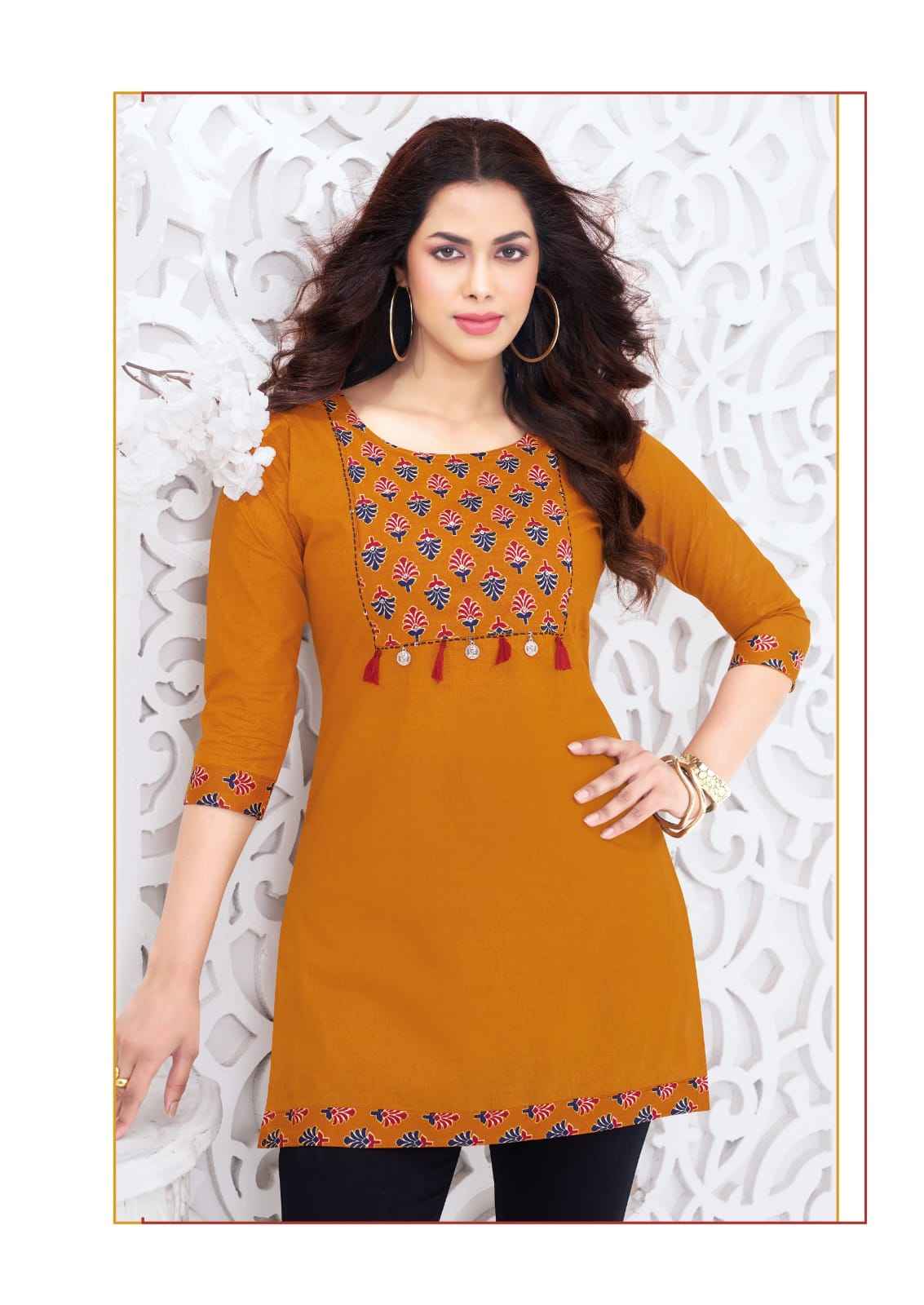 Mayur Creation Vastra Vol 4 Poplin Cotton Tunic Top 10 pcs Catalogue