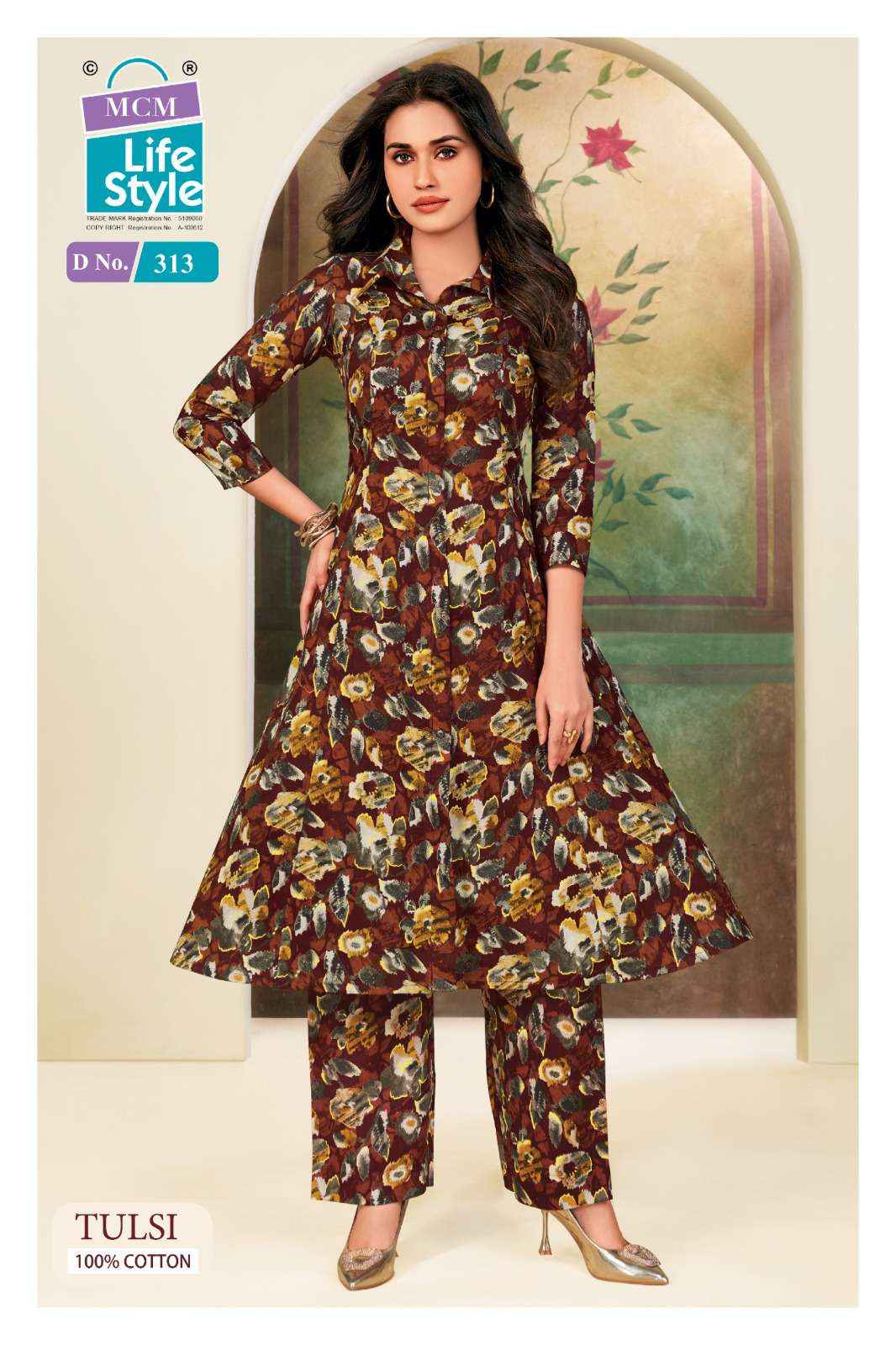 MCM Lifestyle Tulsi Vol 3 Anarkali Cotton Co Ord Set 10 pcs Catalogue