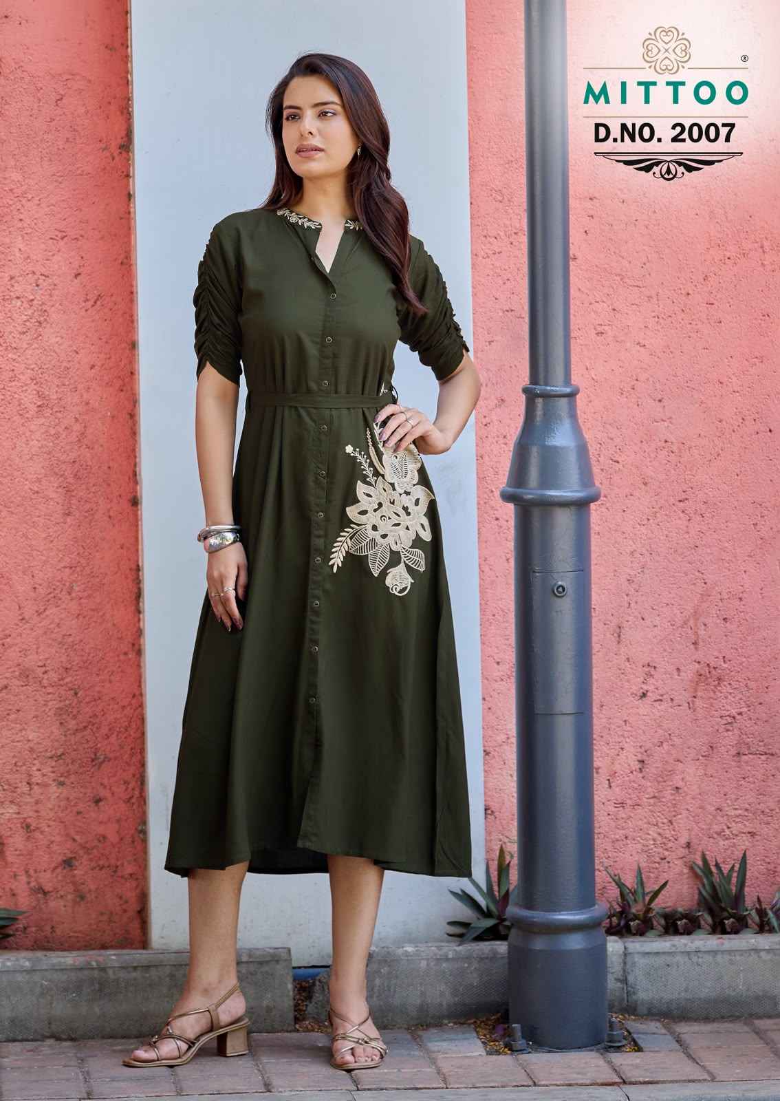 Mittoo Arica Vol 2 Rayon Kurti 5 pcs Catalogue