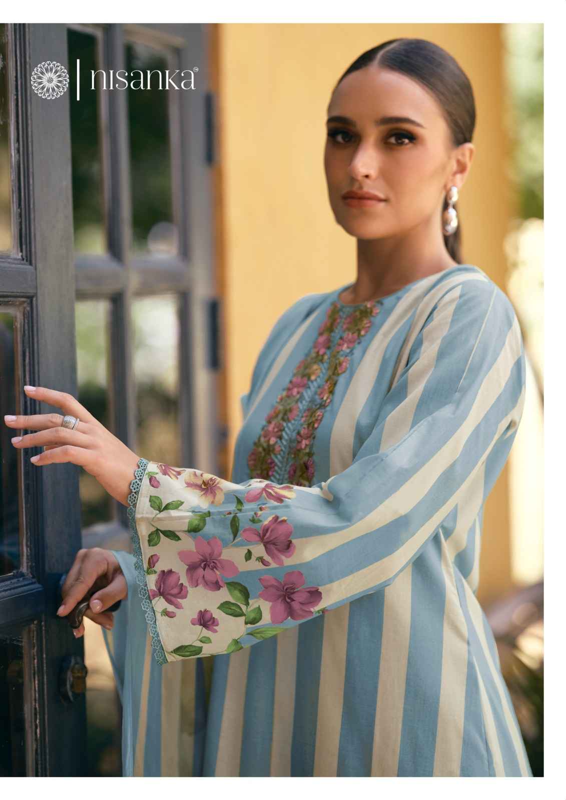 Nisanka Meraki Jam Satin Dress Material 6 pcs Catalogue