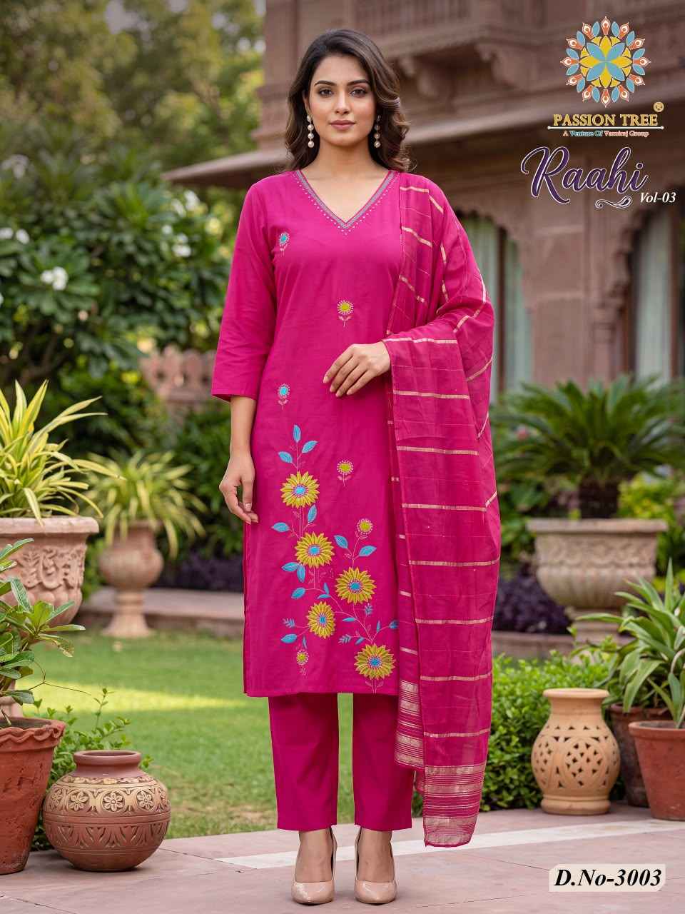 Passion Tree Raahi Vol 3 Roman Silk Kurti Combo 8 pcs Catalogue