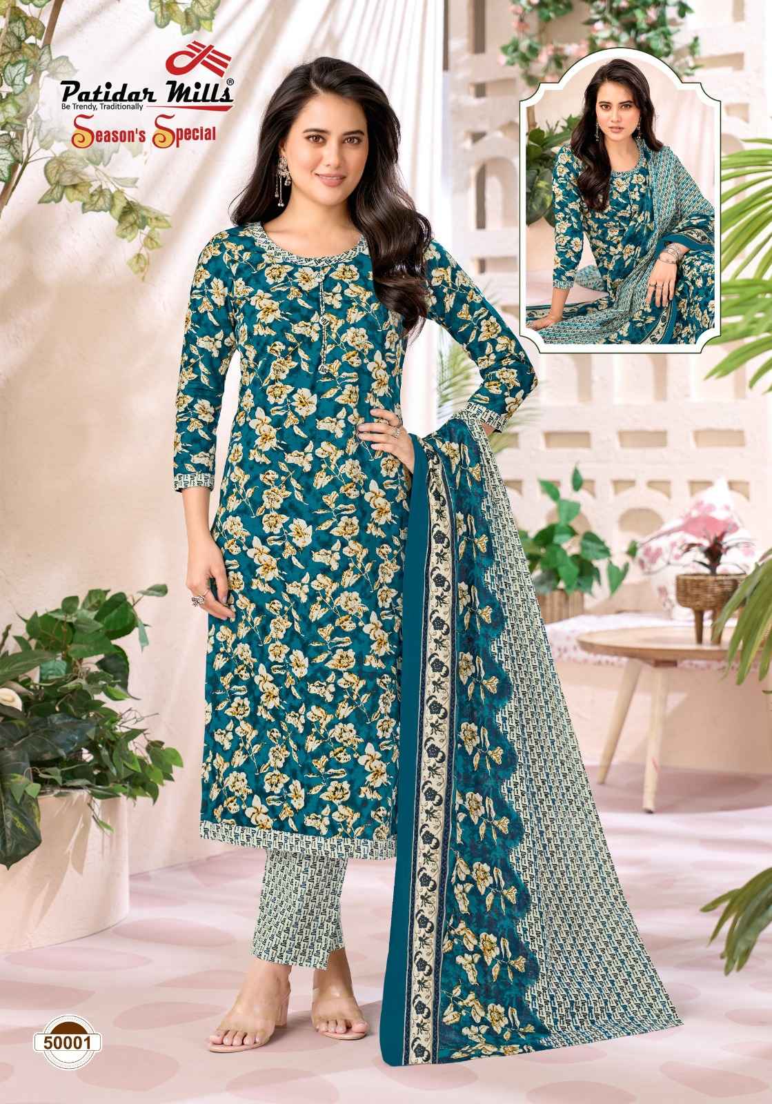 Patidar Mills Season Special Vol 50 Cotton Dress Material 10 pcs Catalogue