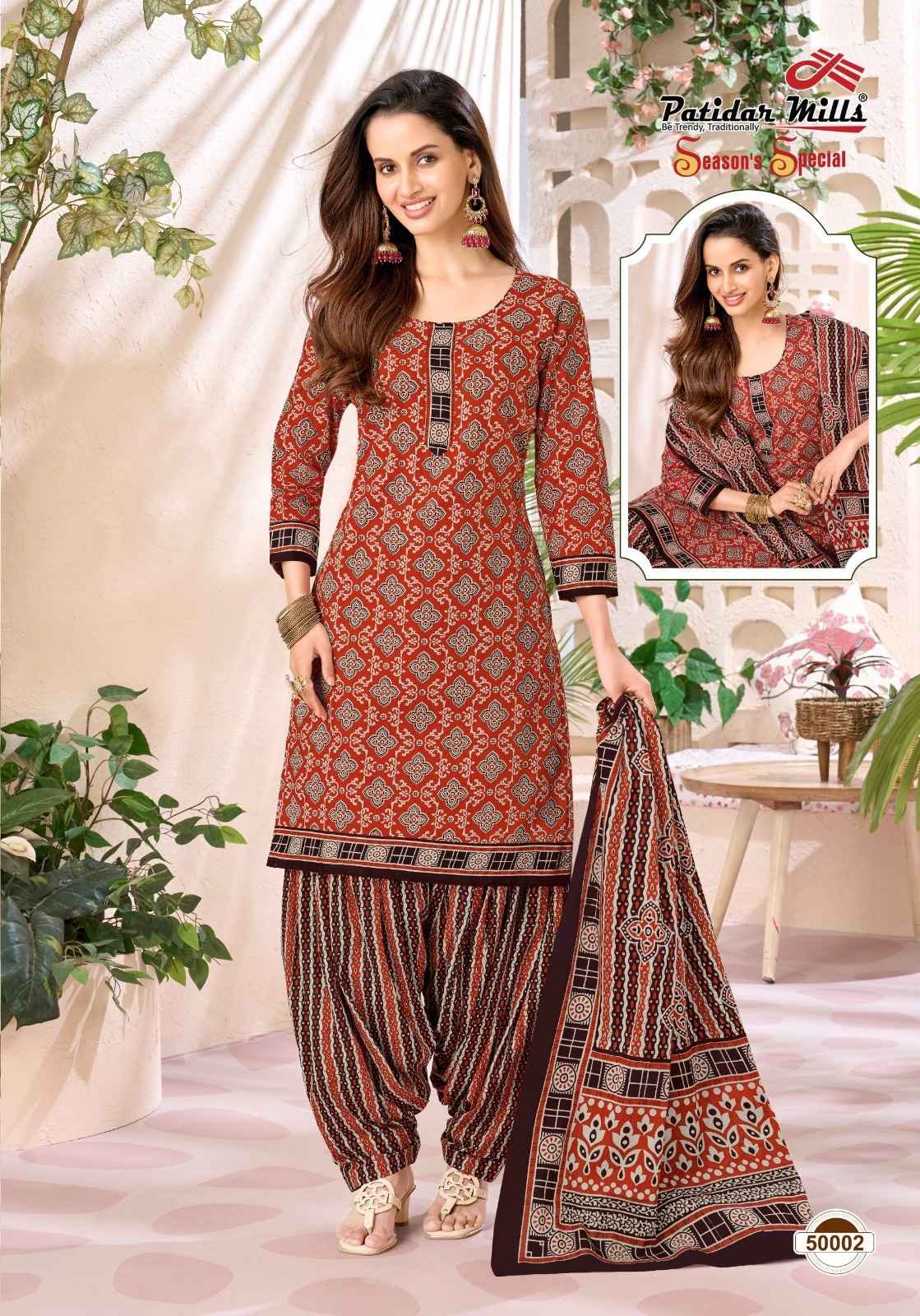 Patidar Mills Season Special Vol 50 Cotton Dress Material 10 pcs Catalogue