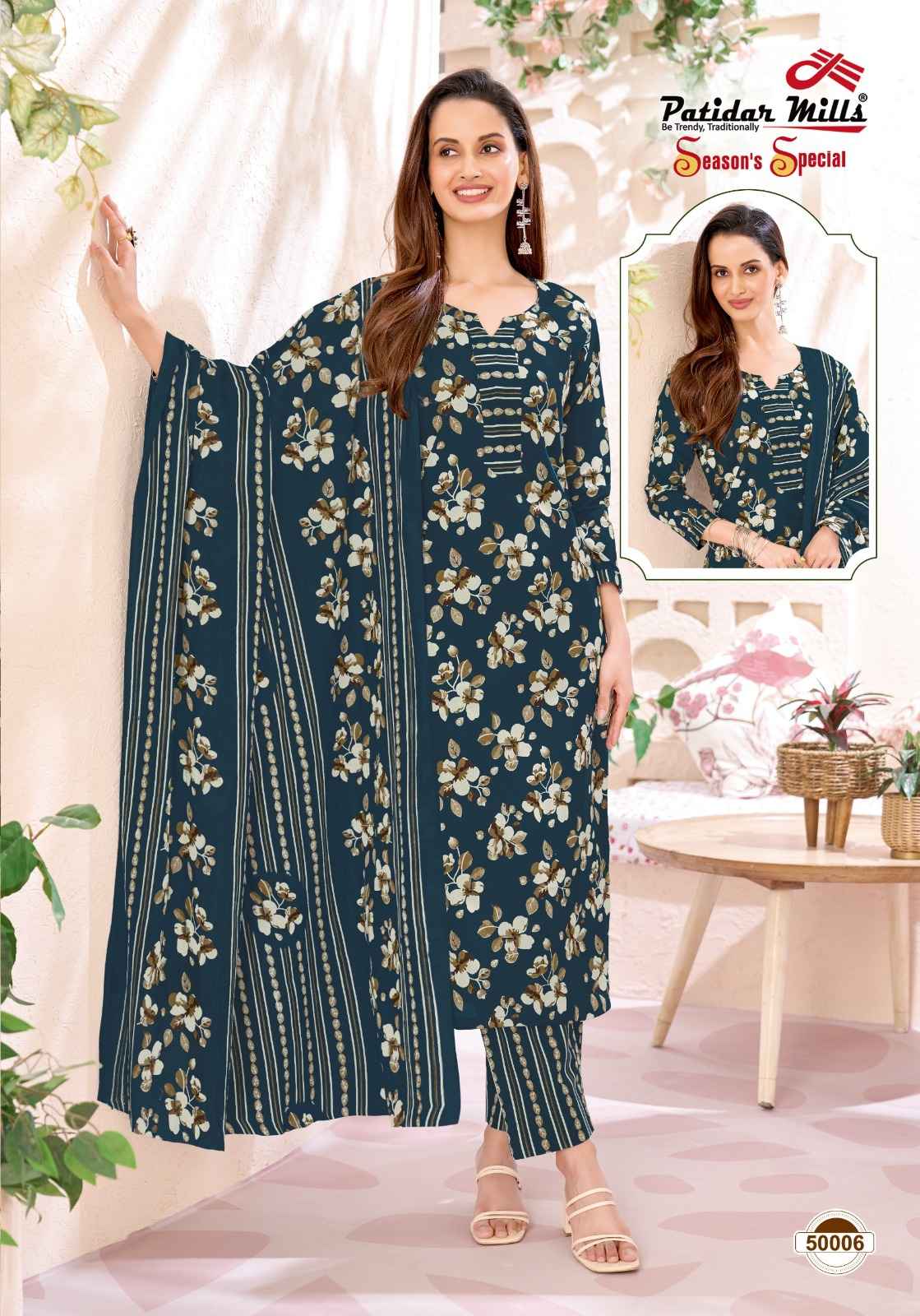 Patidar Mills Season Special Vol 50 Cotton Dress Material 10 pcs Catalogue