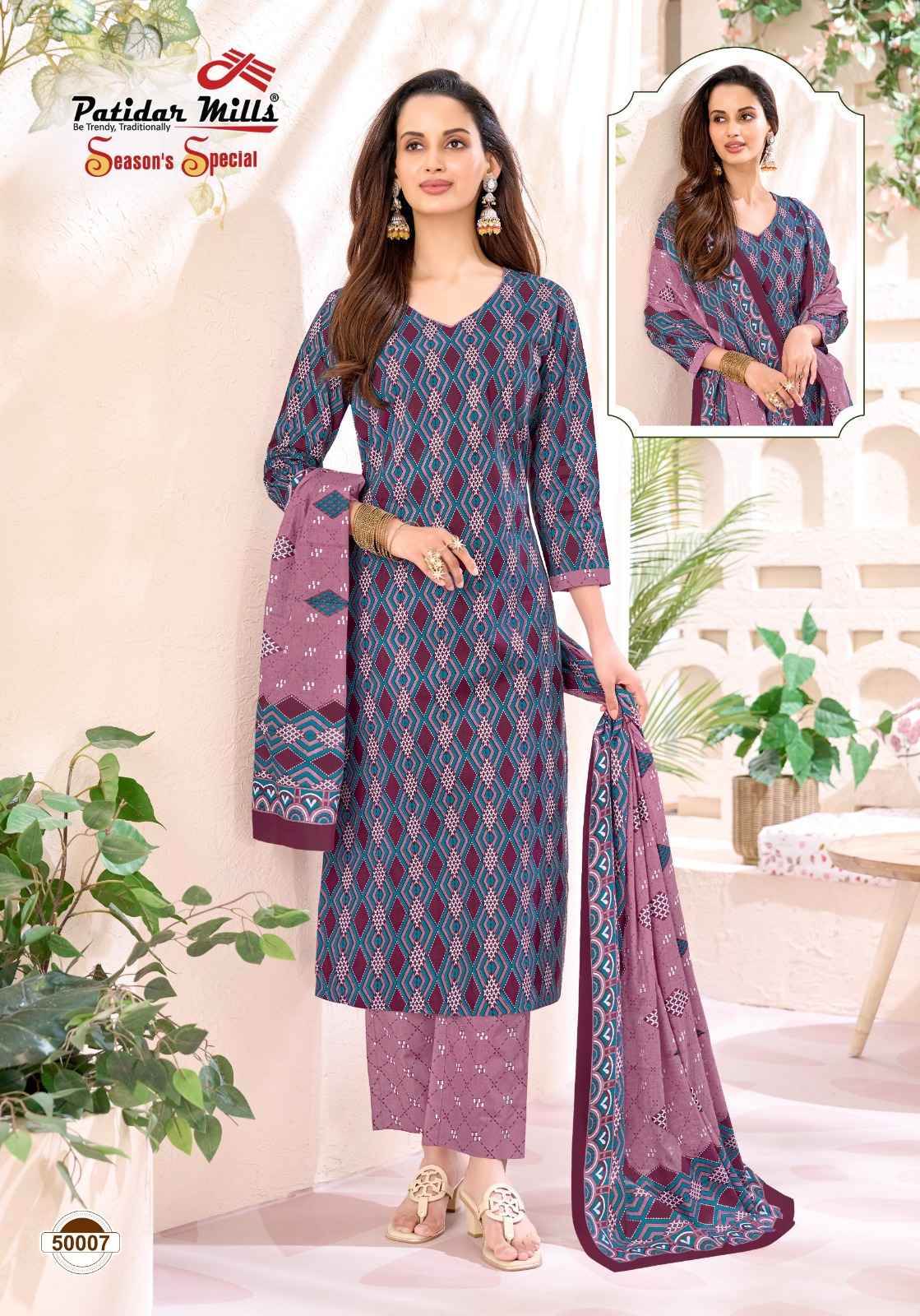 Patidar Mills Season Special Vol 50 Cotton Dress Material 10 pcs Catalogue
