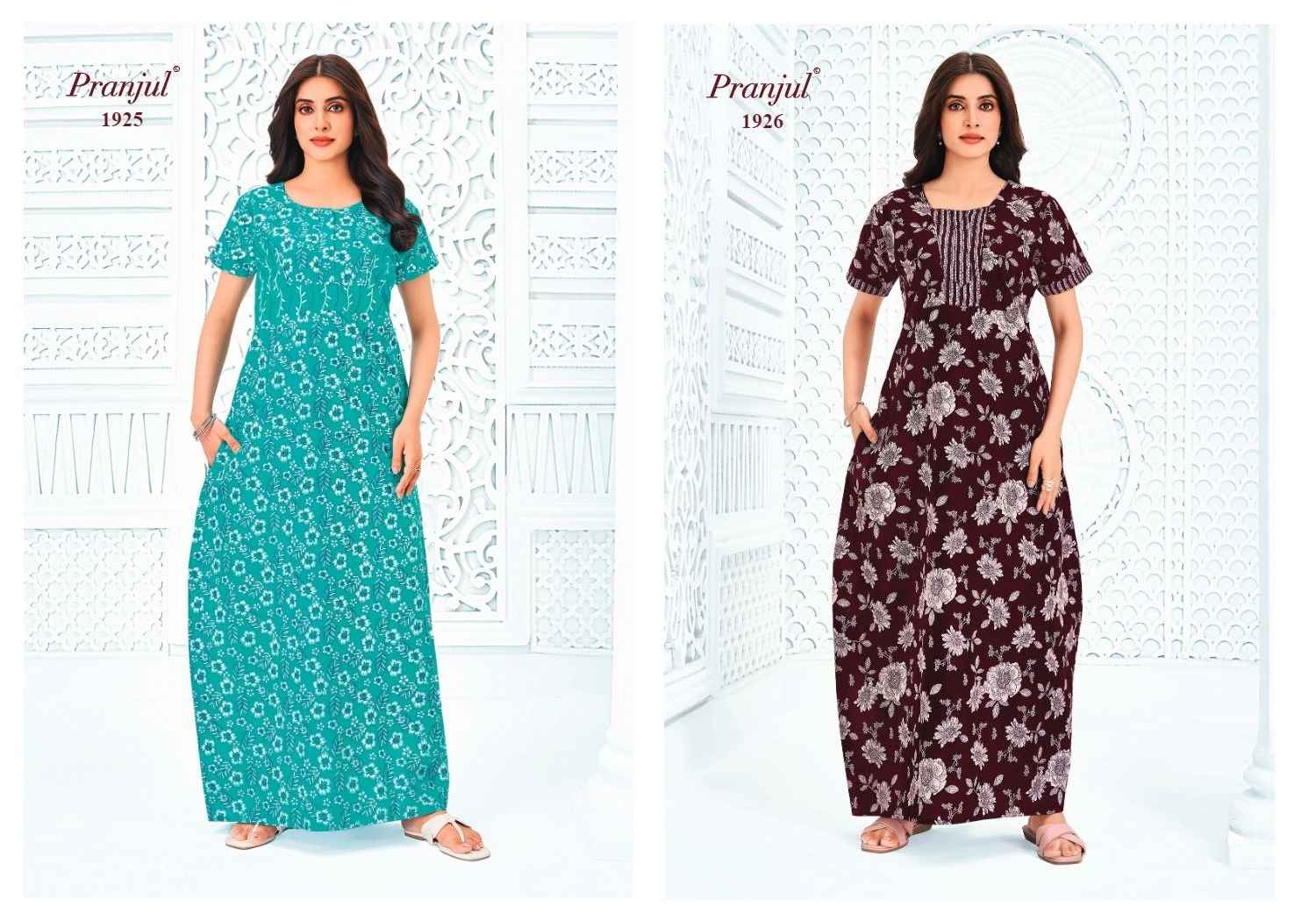 Pranjul Pragati Vol 19 Cotton Nighty 15 pcs Catalogue