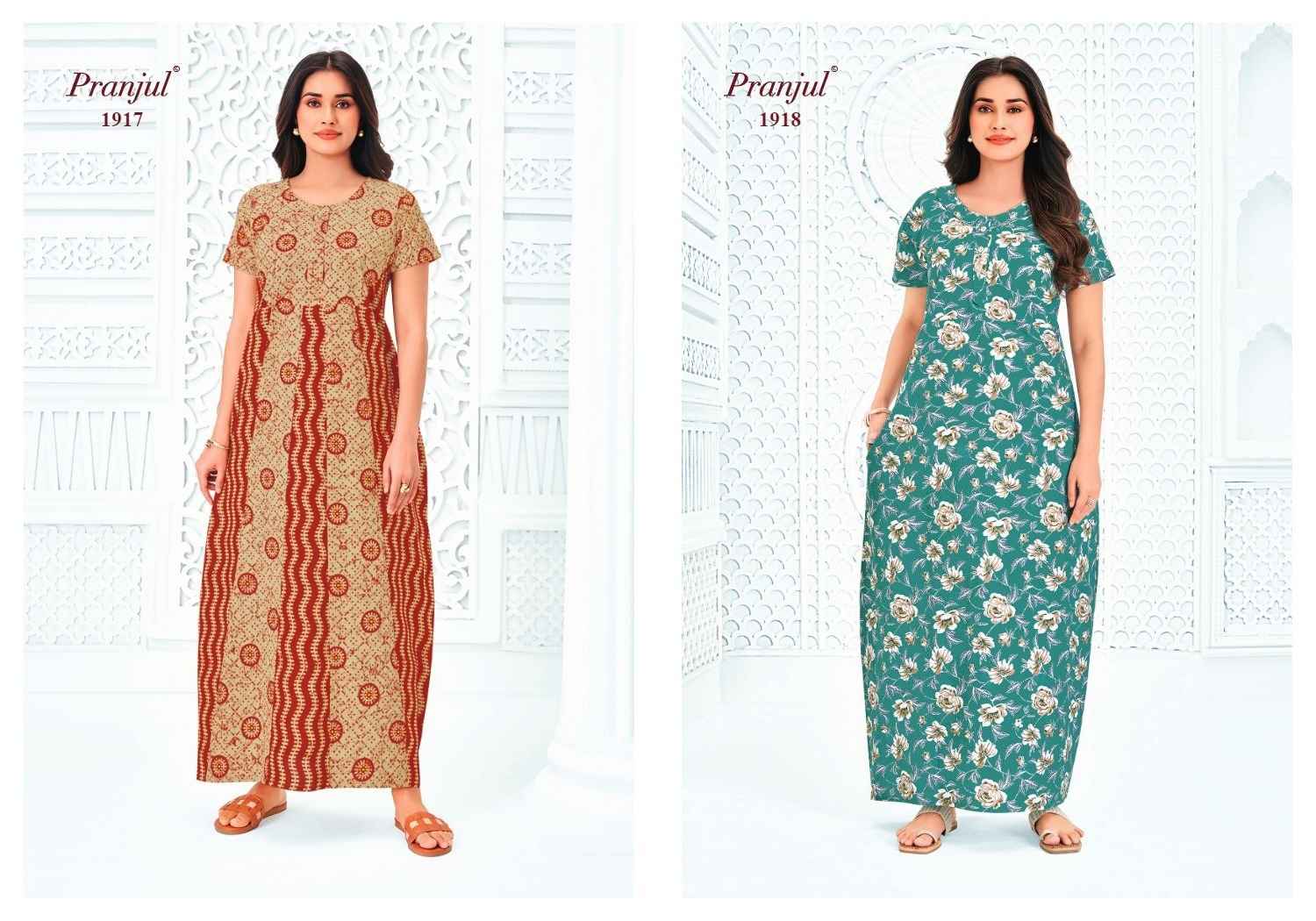 Pranjul Pragati Vol 19 Cotton Nighty 15 pcs Catalogue