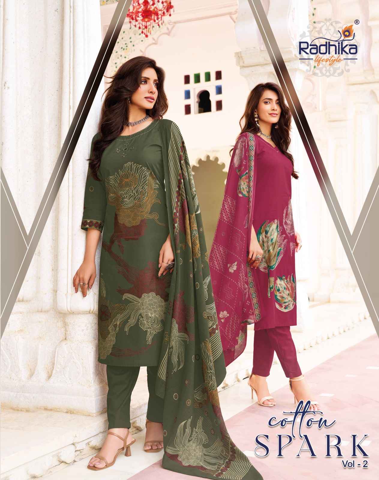 Radhika Lifestyle Cotton Spark Vol 2 Cotton Kurti Combo 8 pcs Catalogue