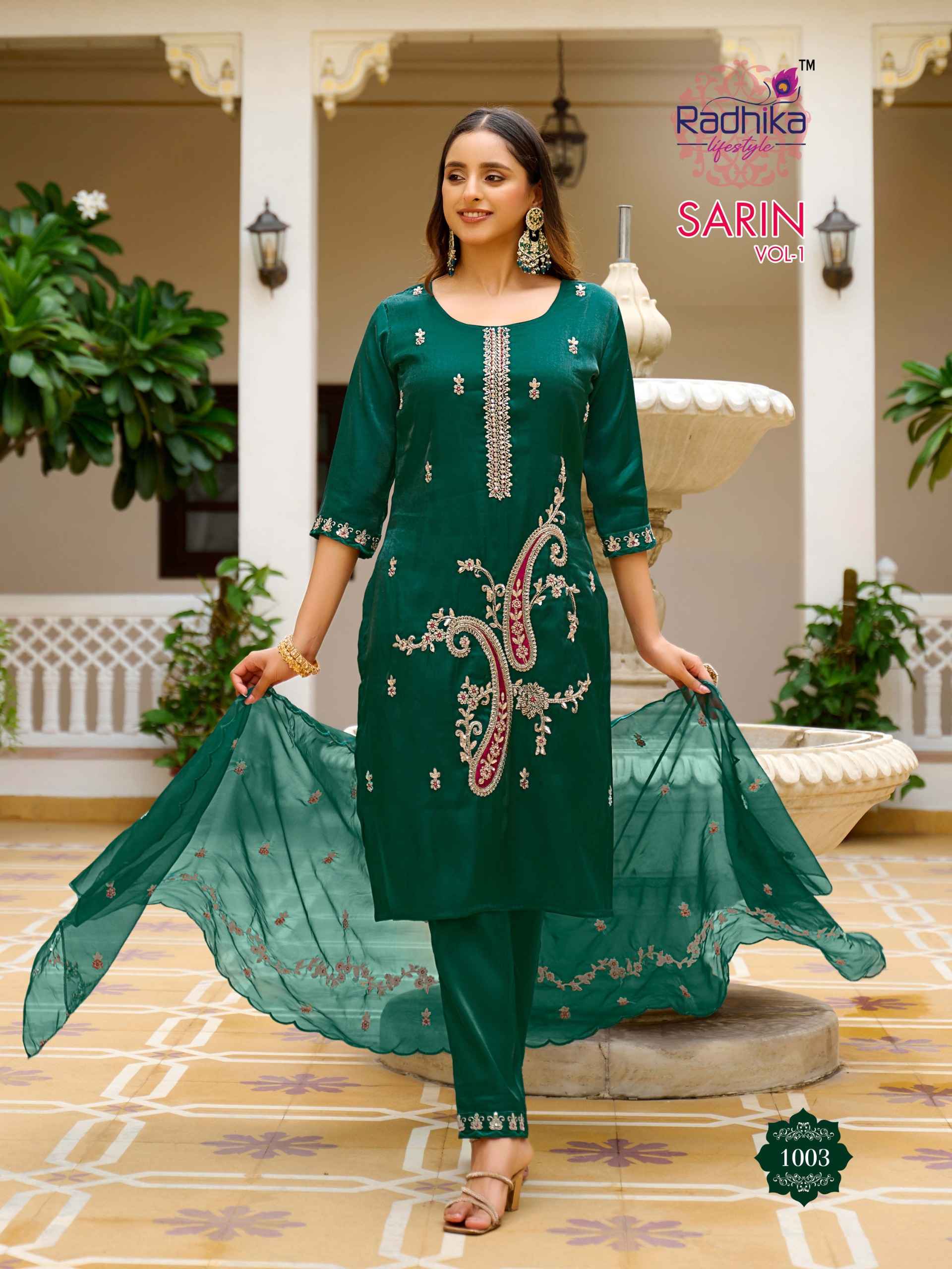 Radhika Lifestyle Sarin Vol 1 Cotton Kurti Combo 6 pcs Catalogue