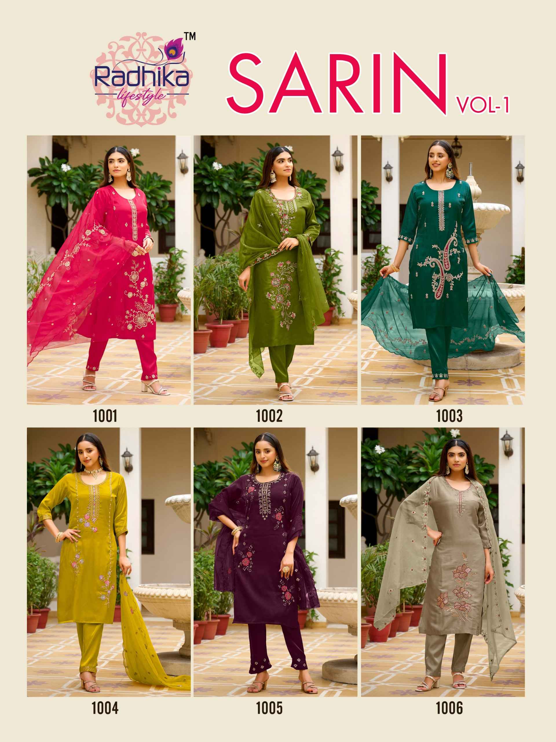 Radhika Lifestyle Sarin Vol 1 Cotton Kurti Combo 6 pcs Catalogue