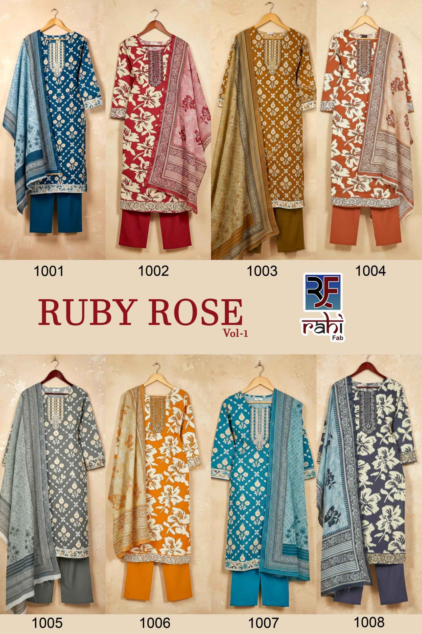 Rahi Fab Ruby Rose Vol 1 Readymade Cotton Dress 8 pcs Catalogue
