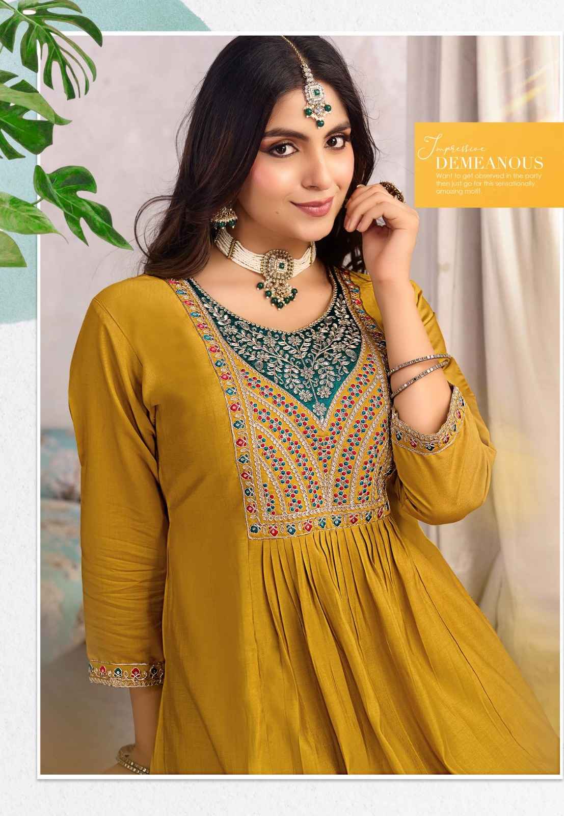 Rangmaya Pihu Roman Silk Kurti Combo 4 pcs Catalogue