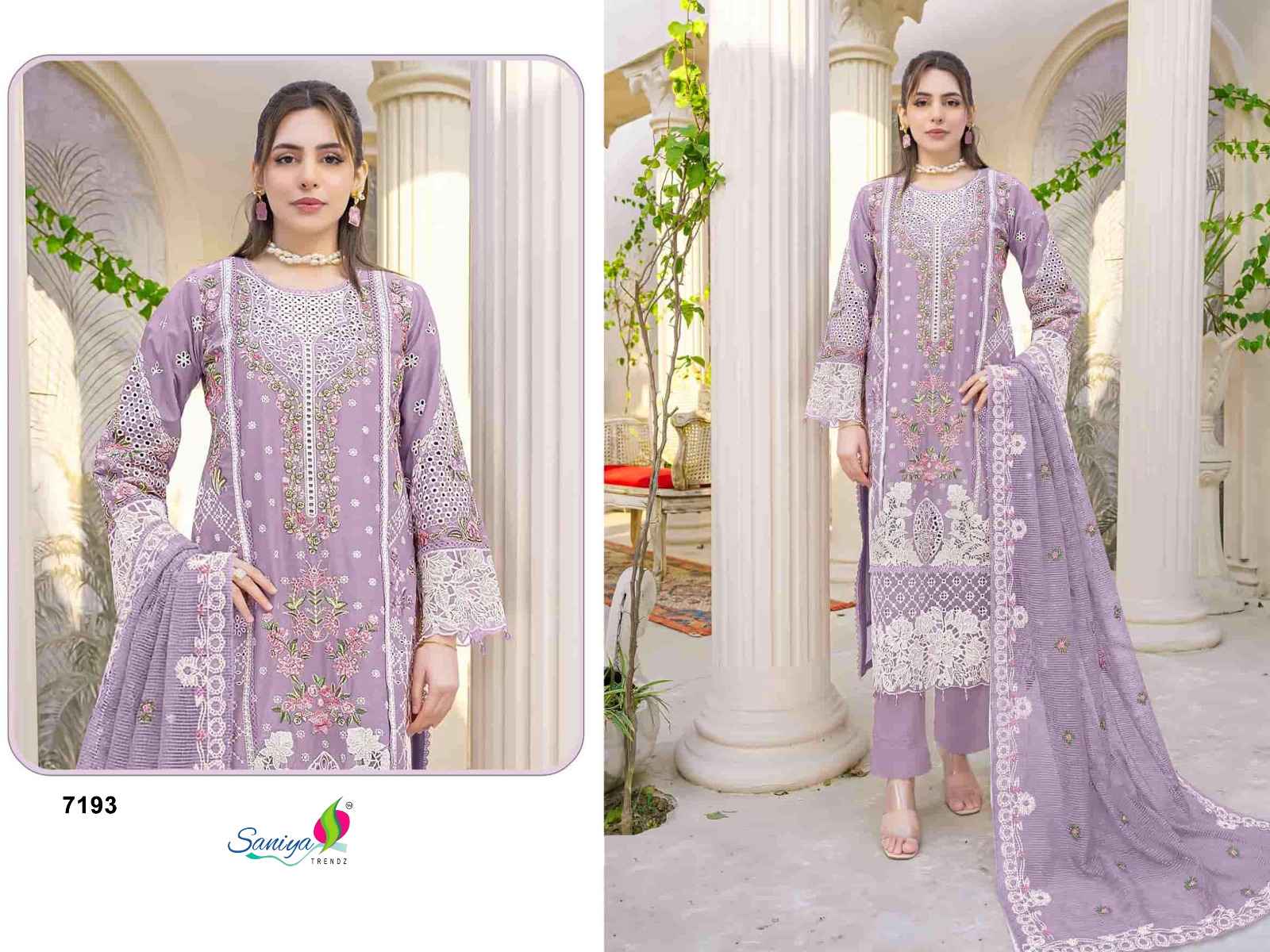 Saniya Trendz Crimson Vol 26 Cotton Dress Material 3 pcs Catalogue