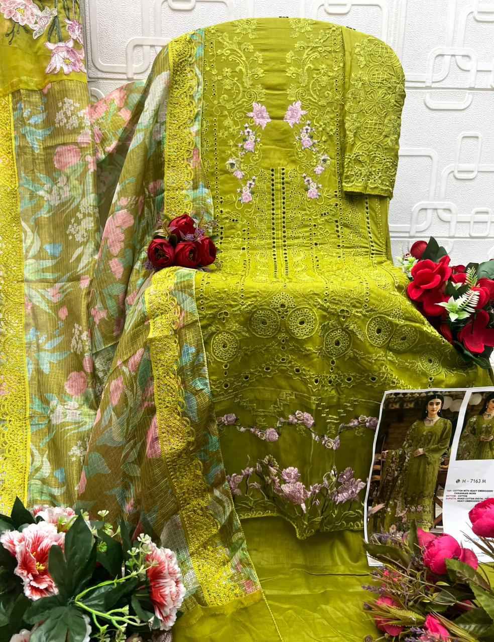 Saniya Trendz D No 7163 Cotton Dress Material 4 pcs Catalogue
