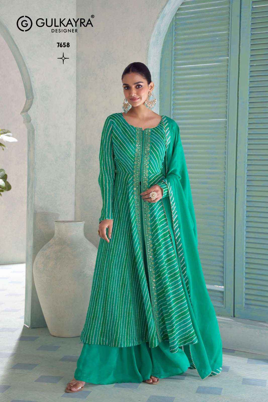 Sayuri Designer Vanilla Readymade Chinon Dress 3 pcs Catalogue