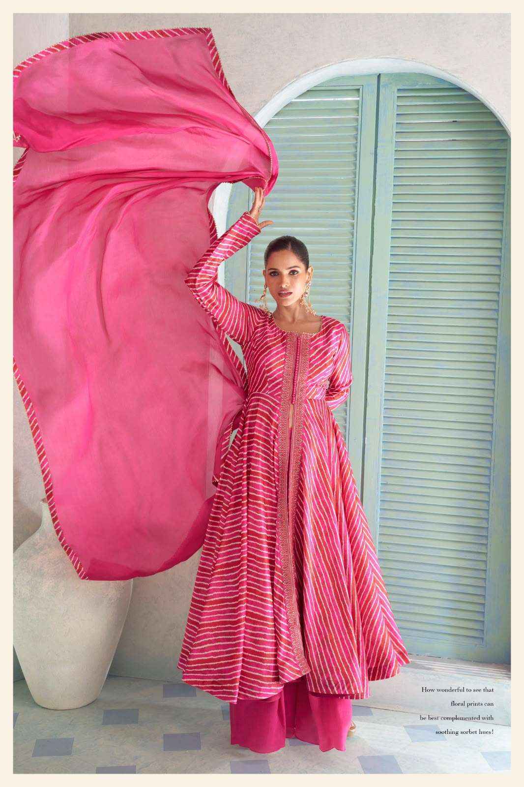 Sayuri Designer Vanilla Readymade Chinon Dress 3 pcs Catalogue
