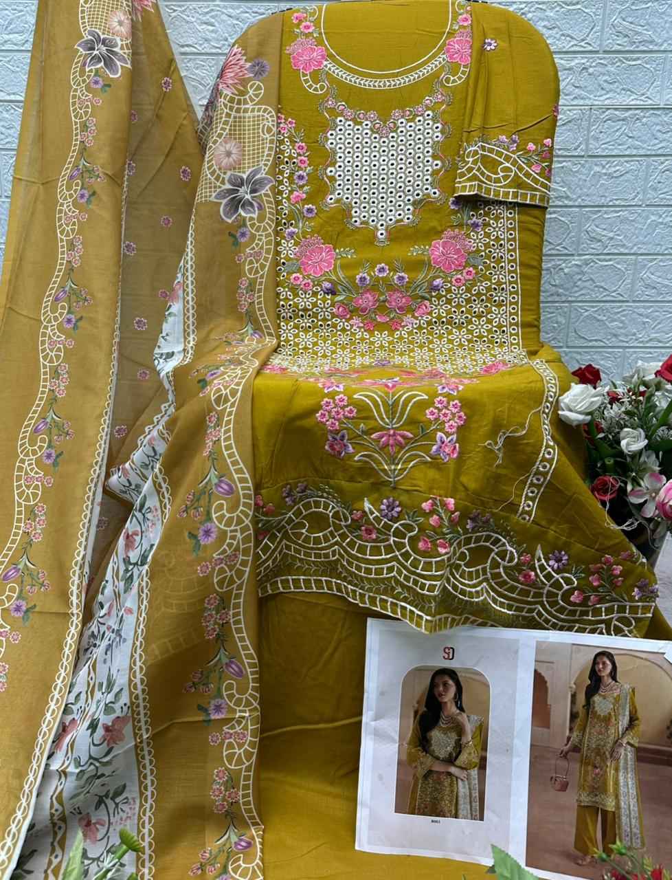 Shraddha Designer Elaf Premium Vol 1 Cotton Dress Material 6 pcs Cataloge