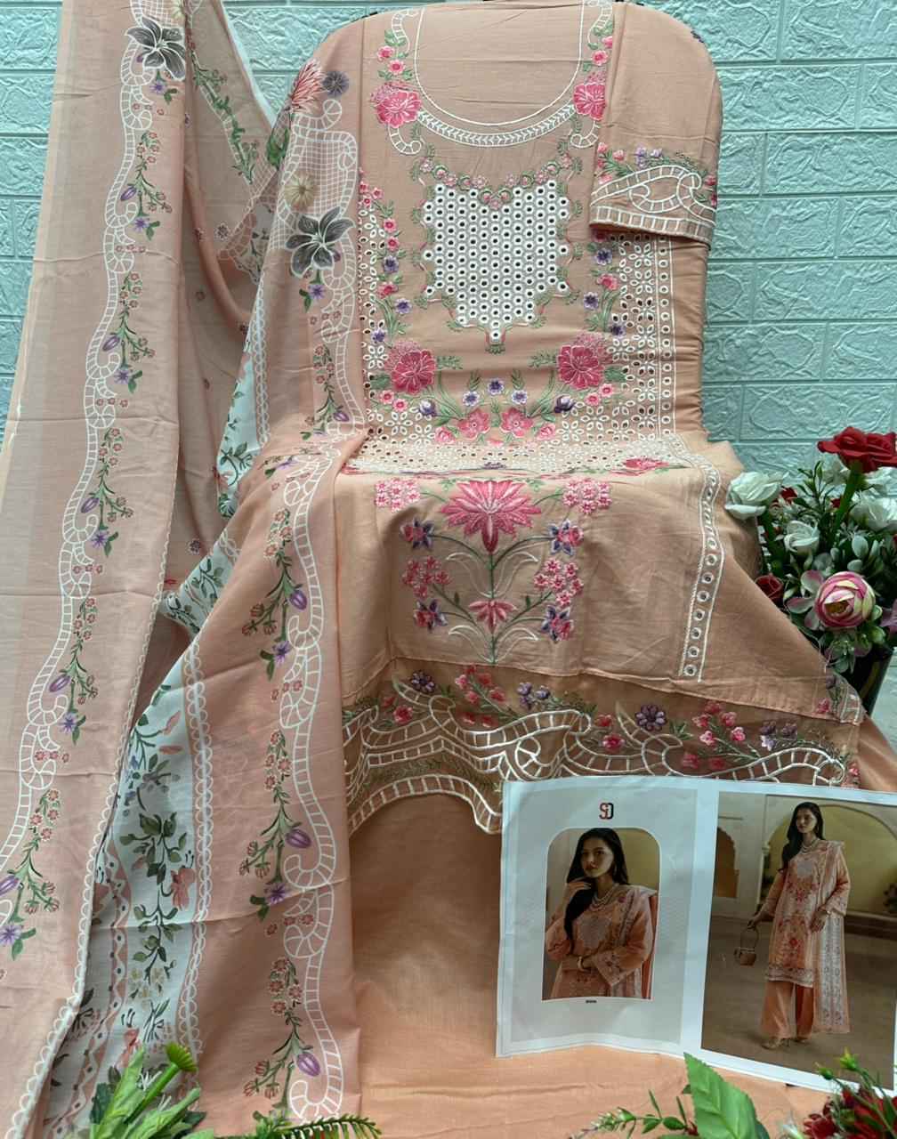 Shraddha Designer Elaf Premium Vol 1 Cotton Dress Material 6 pcs Cataloge