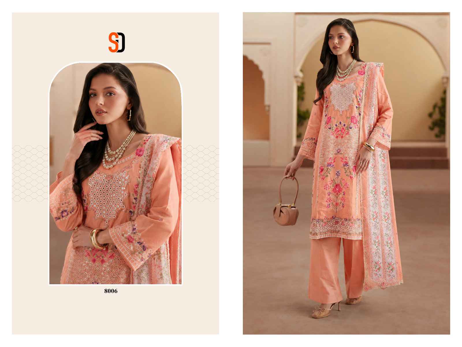 Shraddha Designer Elaf Premium Vol 1 Cotton Dress Material 6 pcs Cataloge