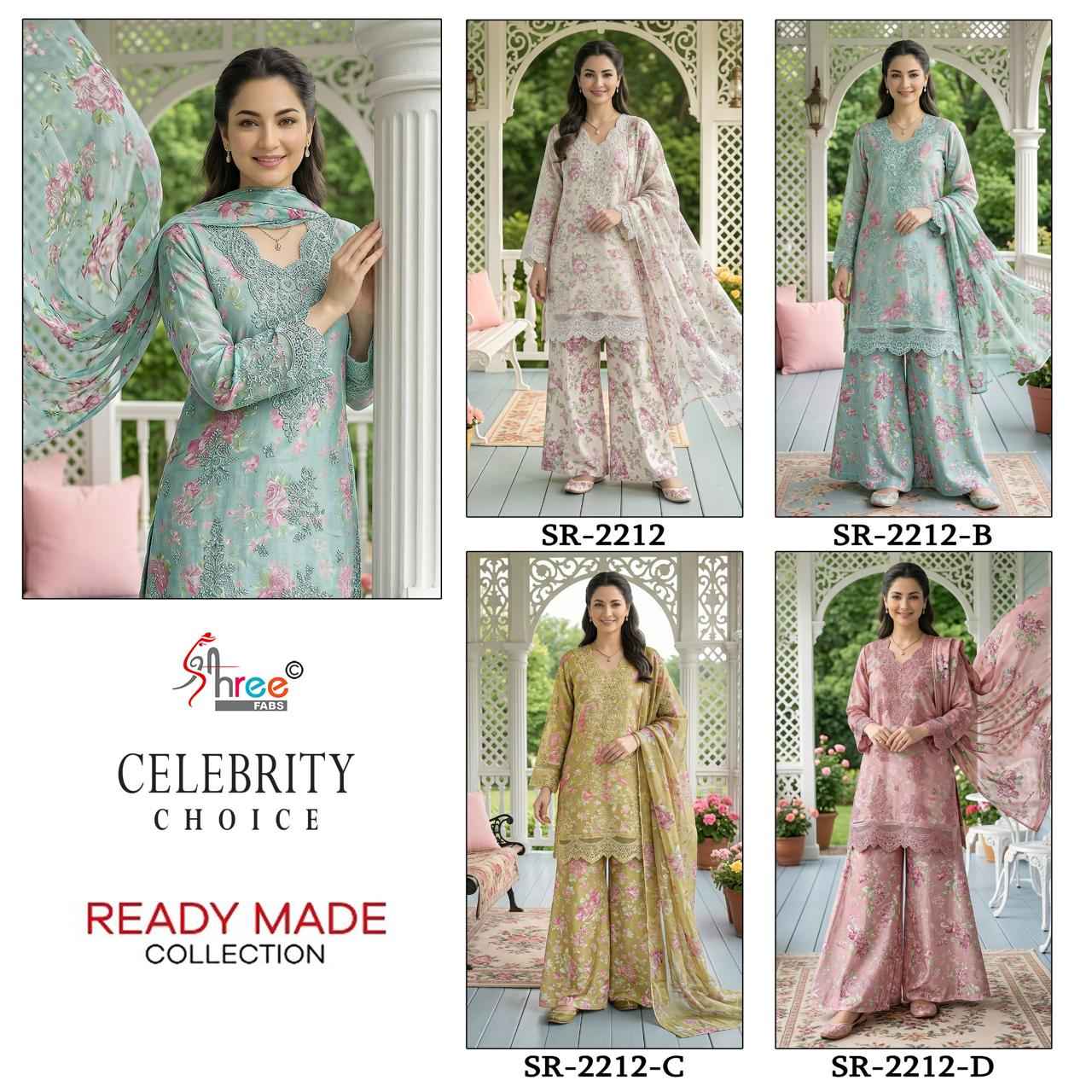 Shree Fabs Celebrity Choice Readymade Siffon Dress 4 pcs Catalogue