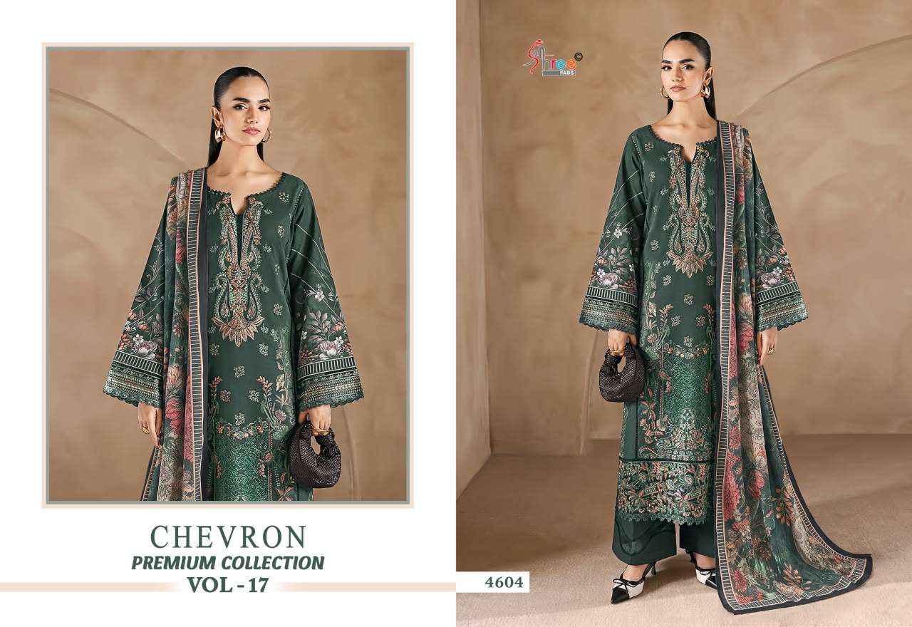 Shree Fabs Chevron Premium Collection Vol 17 Cotton Dress Material 8 pcs Catalogue