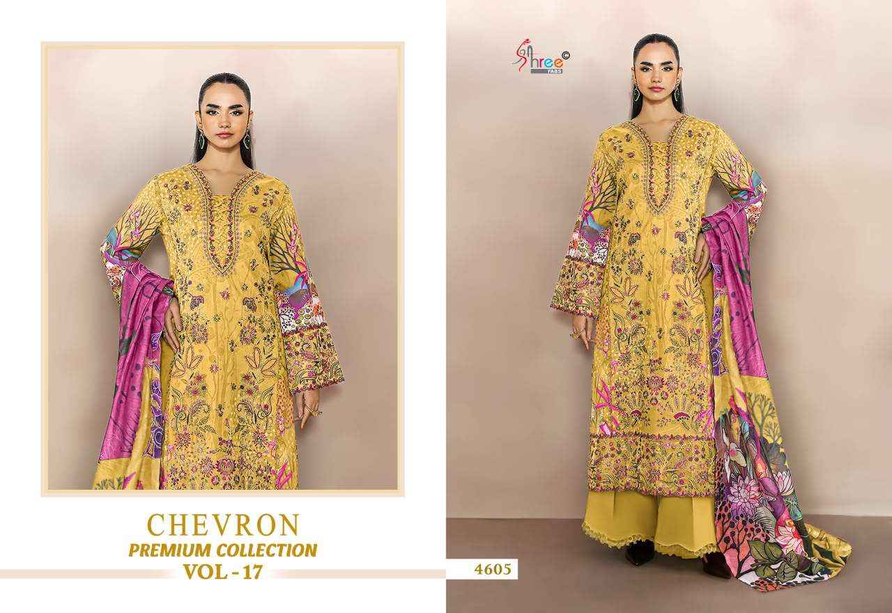 Shree Fabs Chevron Premium Collection Vol 17 Cotton Dress Material 8 pcs Catalogue