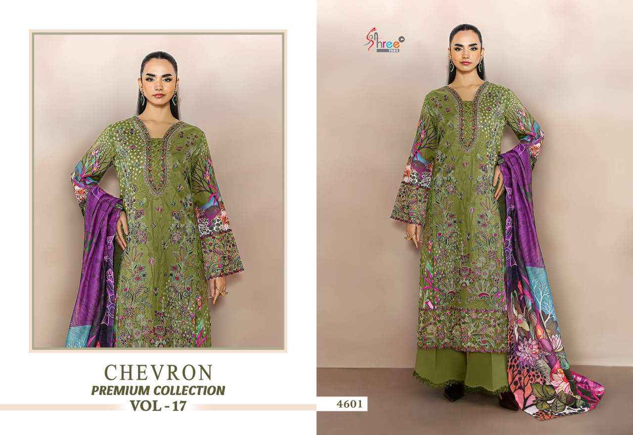 Shree Fabs Chevron Premium Collection Vol 17 Cotton Dress Material 8 pcs Catalogue