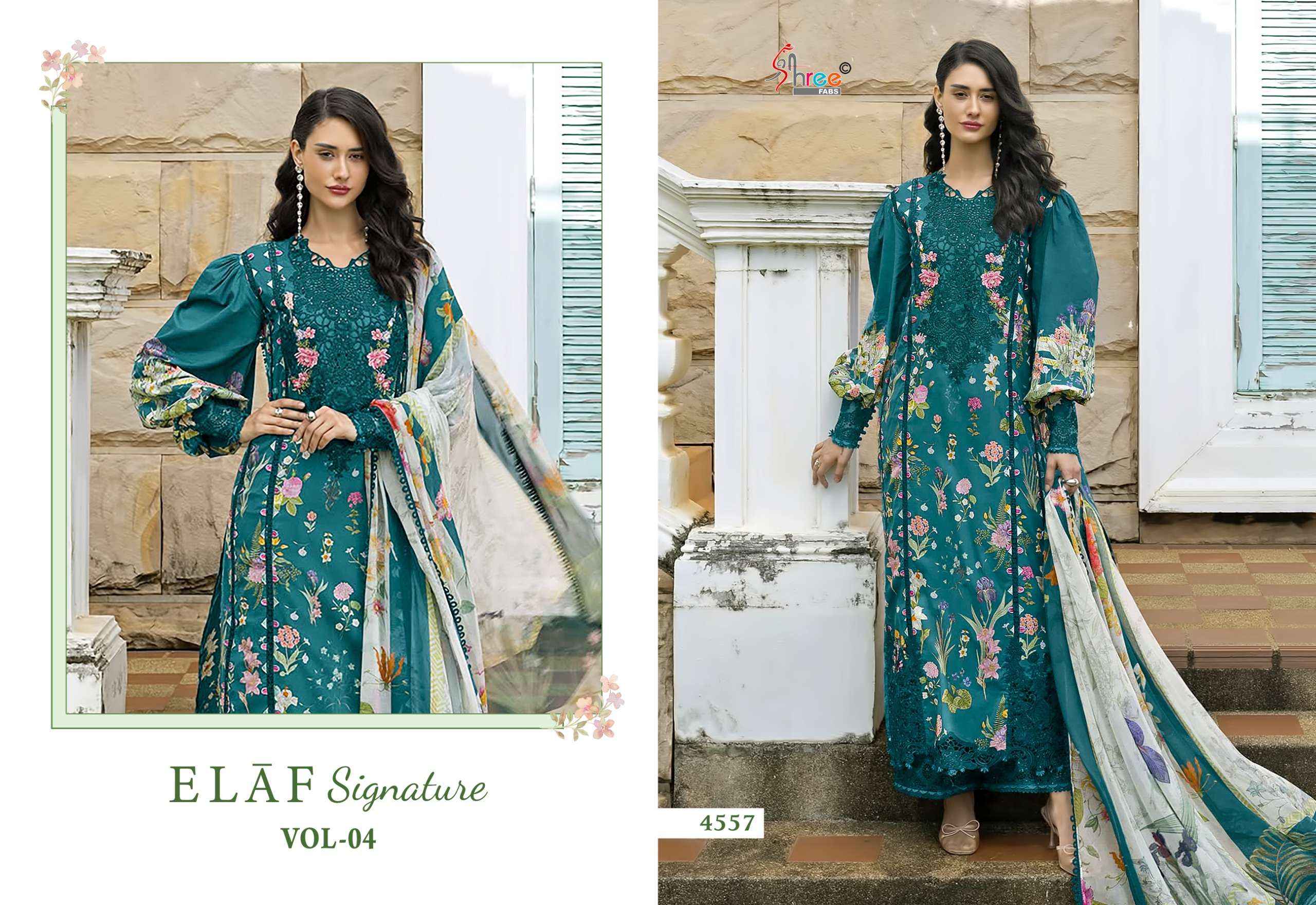 Shree Fabs Elaf Signature Vol 4 Cotton Dress Material 8 pcs Catalogue
