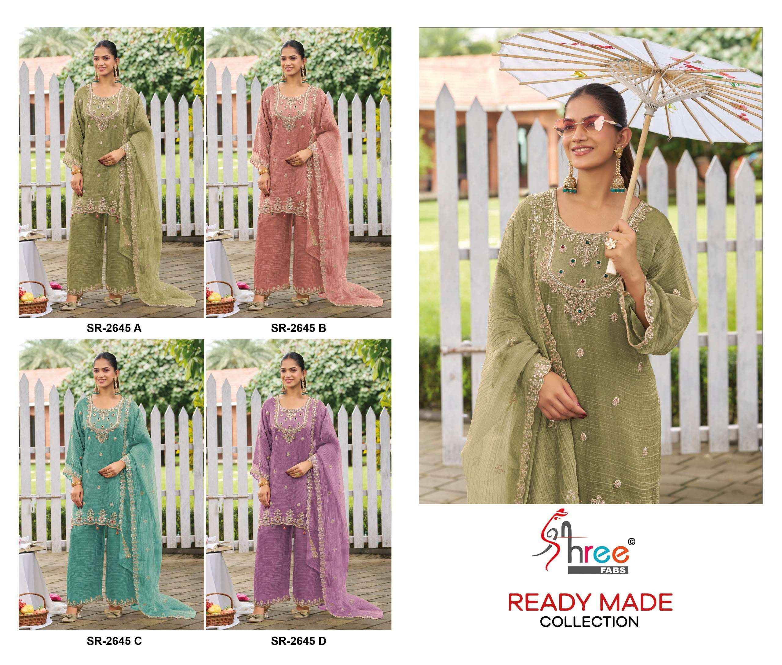 Shree Fabs SR 2645 Readymade Viscose Dress 4 pcs Catalogue