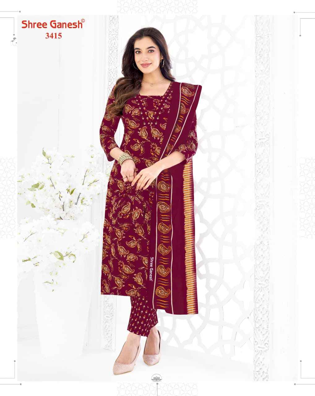 Shree Ganesh Samaiyra Vol 24 Cotton Dress Material 20 pcs catalog