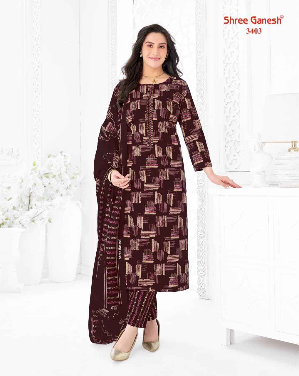 Shree Ganesh Samaiyra Vol 24 Cotton Dress Material 20 pcs catalog