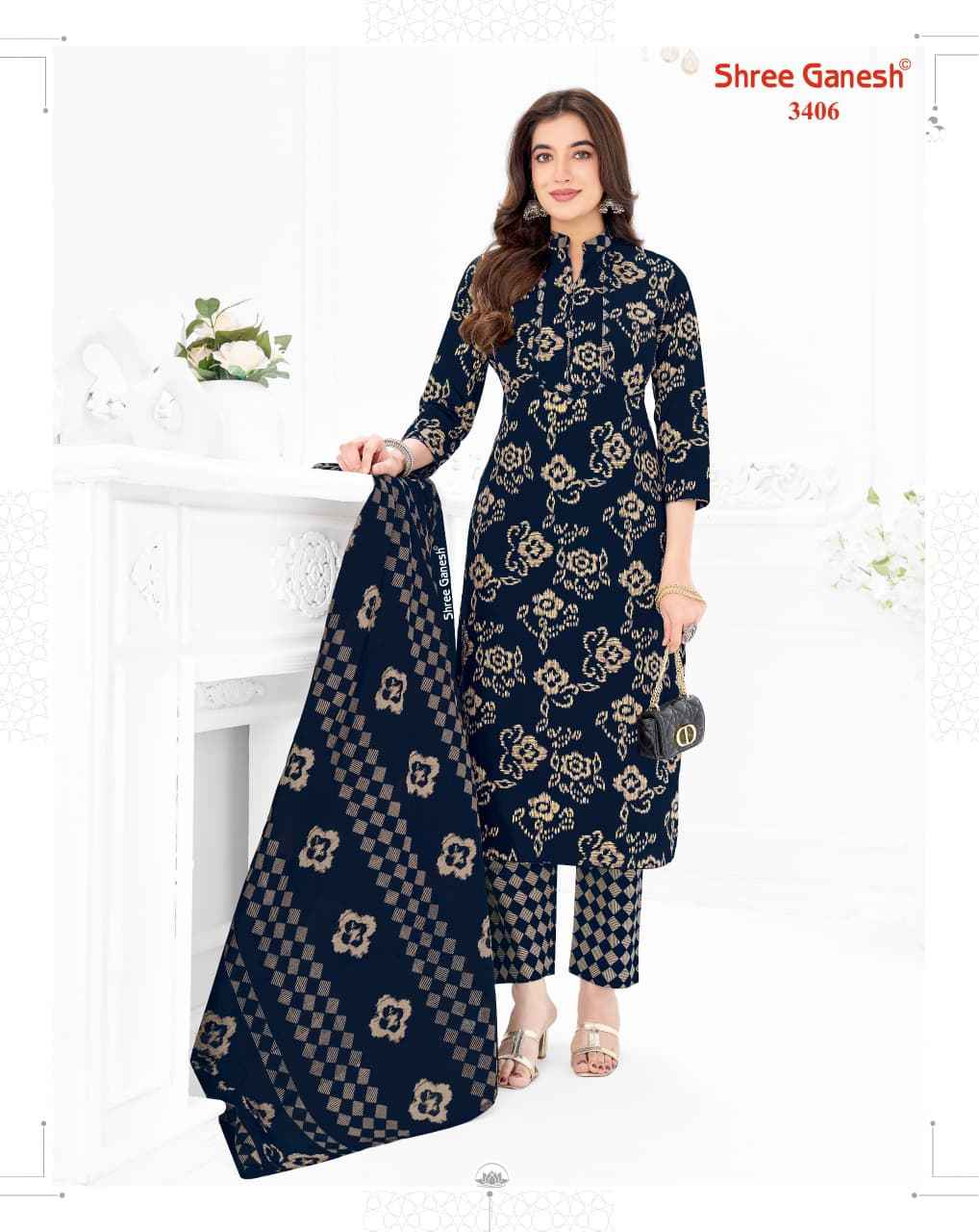 Shree Ganesh Samaiyra Vol 24 Cotton Dress Material 20 pcs catalog